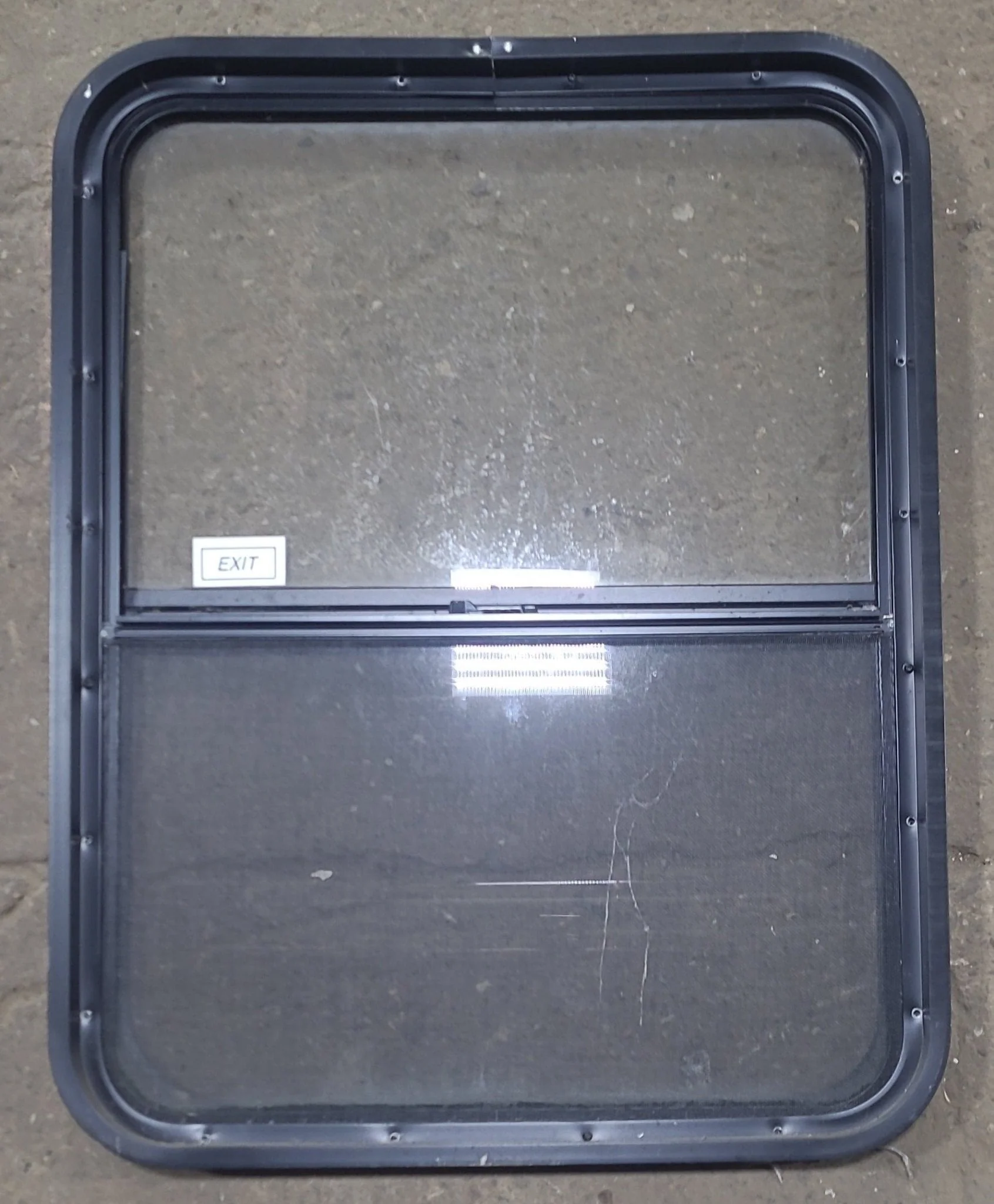 Used Black Radius Opening Window : 26 1/4" W x 34 1/4" H x 1 7/8" D - Image 6