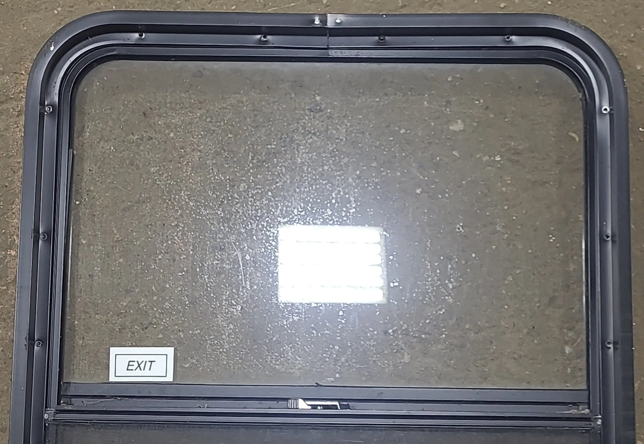 Used Black Radius Opening Window : 26 1/4" W x 34 1/4" H x 1 7/8" D - Image 7