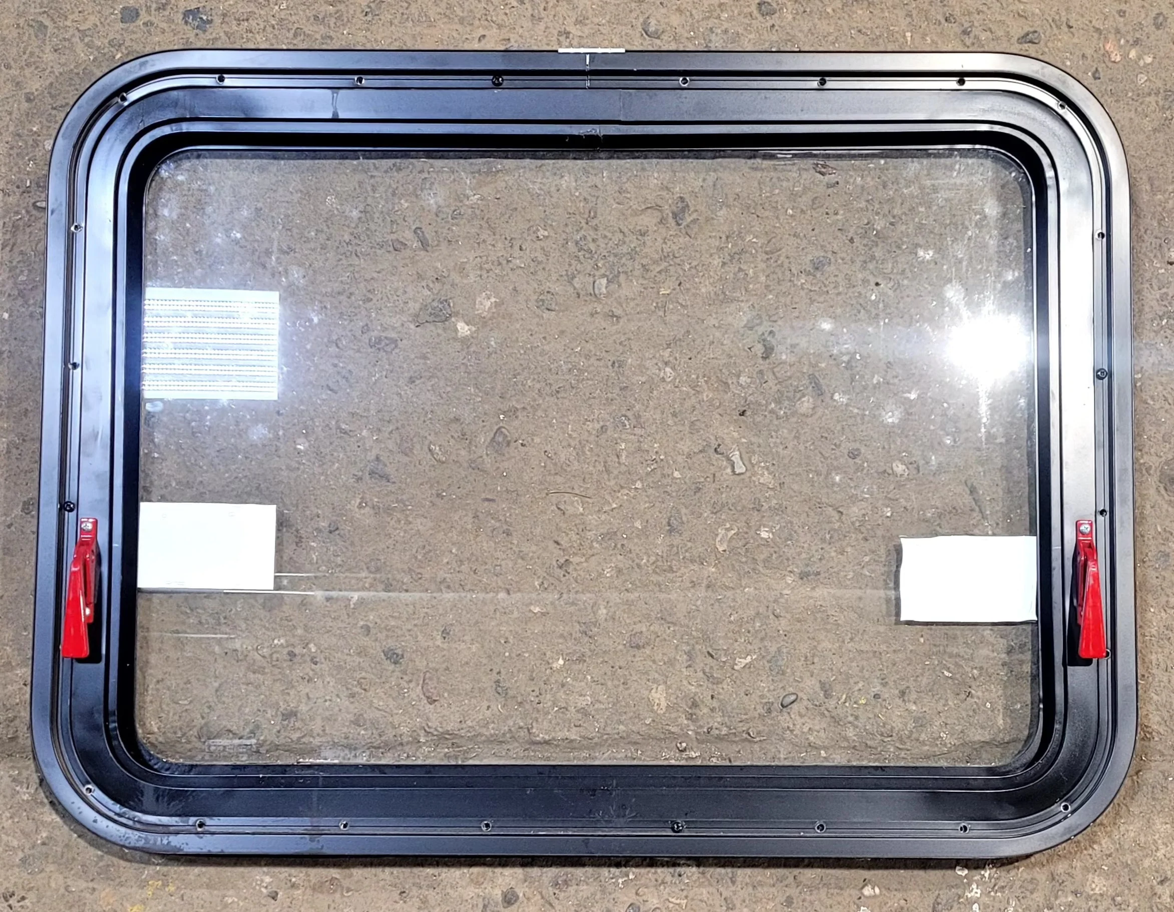 Used Black Radius Emergency Opening Window : 29 1/2" W x 21 1/2" H x 1 1/8" D - Image 6