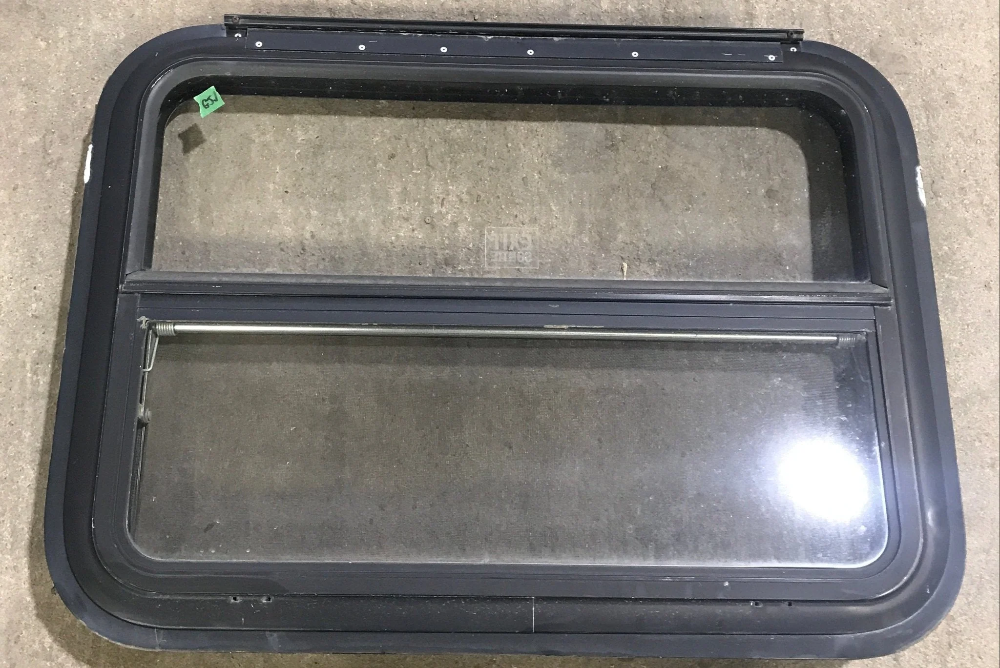 Used Black Radius Emergency Opening Window : 29 1/2" W x 21 1/2" H x 1 7/8" D