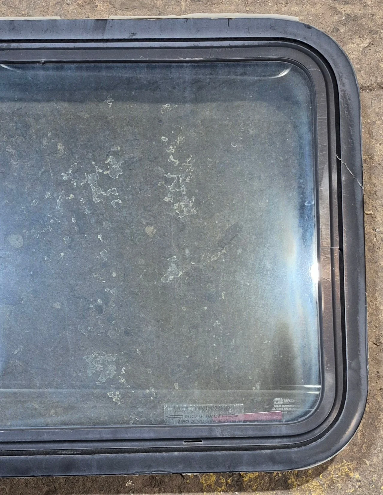 Used Black Radius Emergency Opening Window : 29 1/2" W x 21 1/2" H x 2" D - Image 3