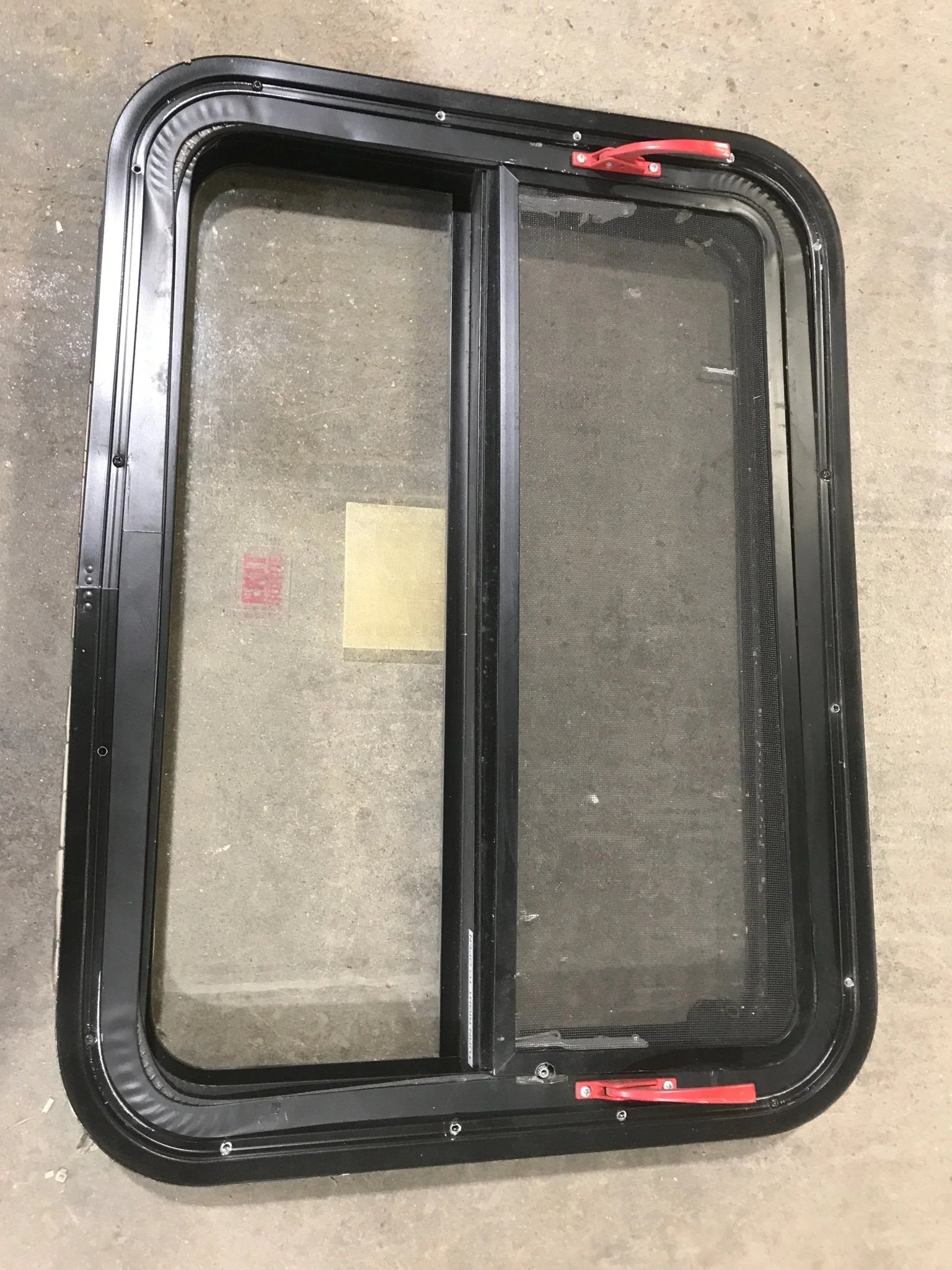 Used Black Radius Emergency Opening Window : 29 1/2" W X 29 1/2" H X 2" D - Image 4