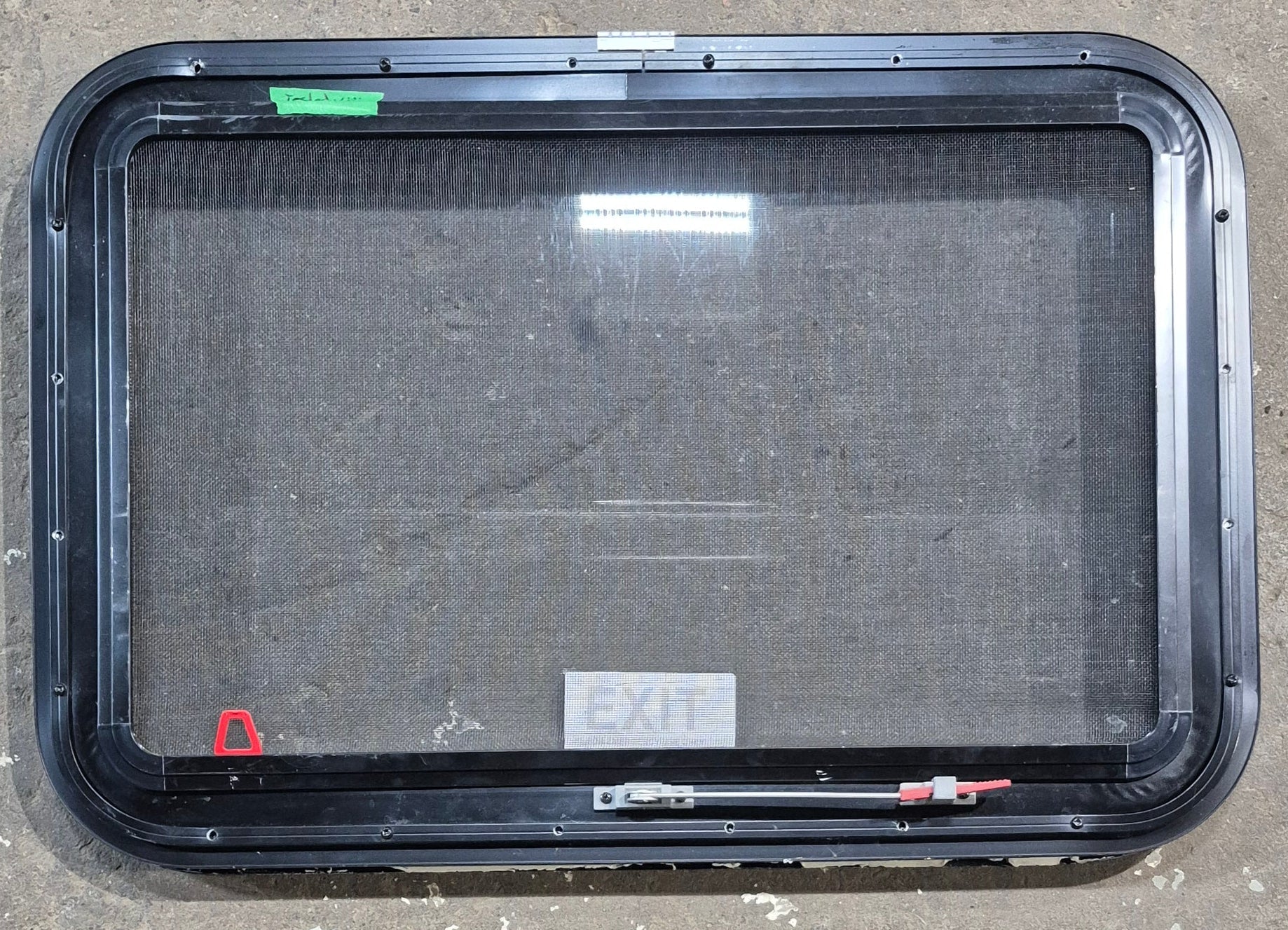 Used Black Radius Emergency Opening Window : 29 1/4" W x 19 1/4" H x 1 3/8" D - Image 5