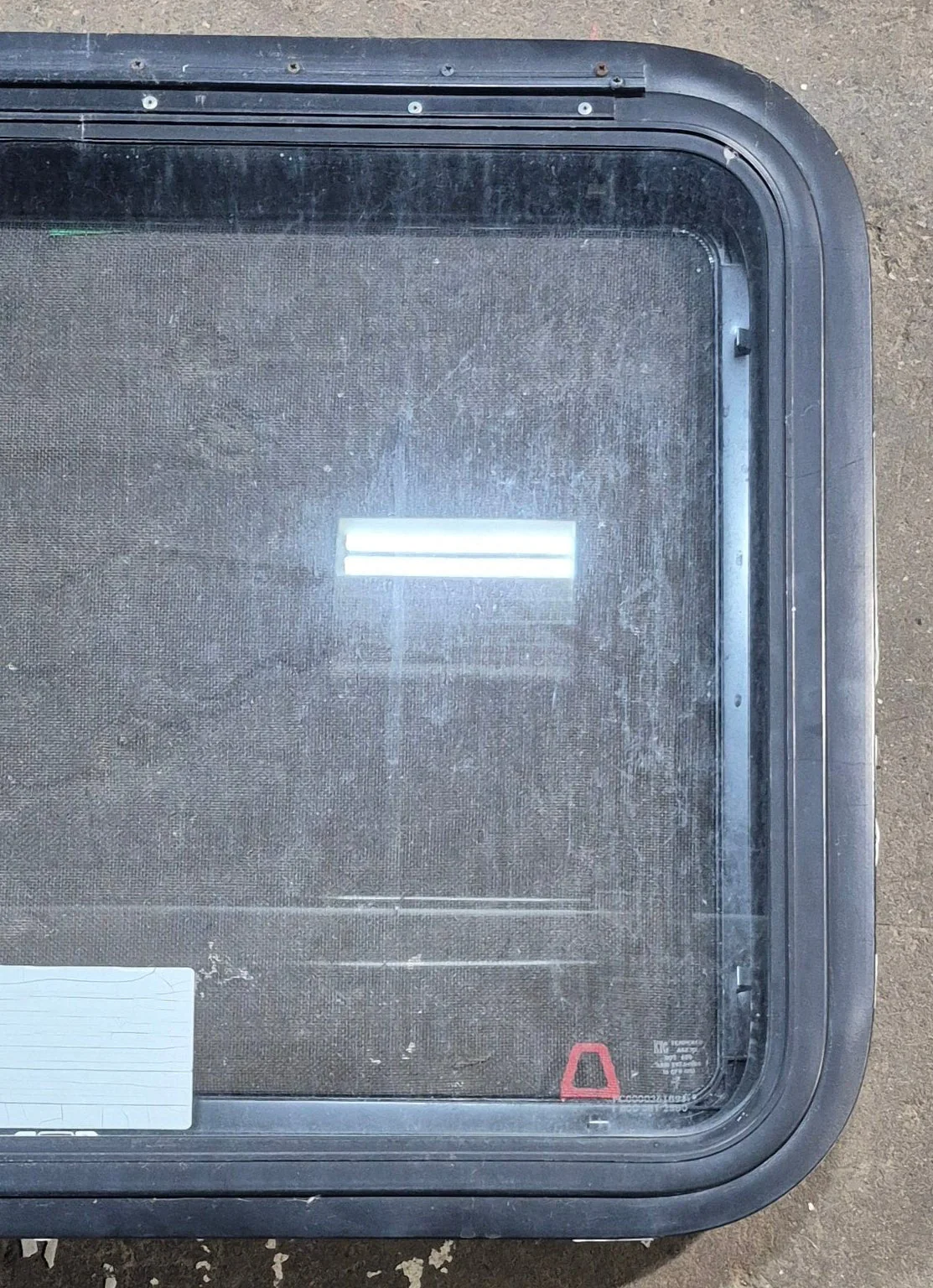 Used Black Radius Emergency Opening Window : 29 1/4" W x 21 1/4" H x 1 1/4" D - Image 3