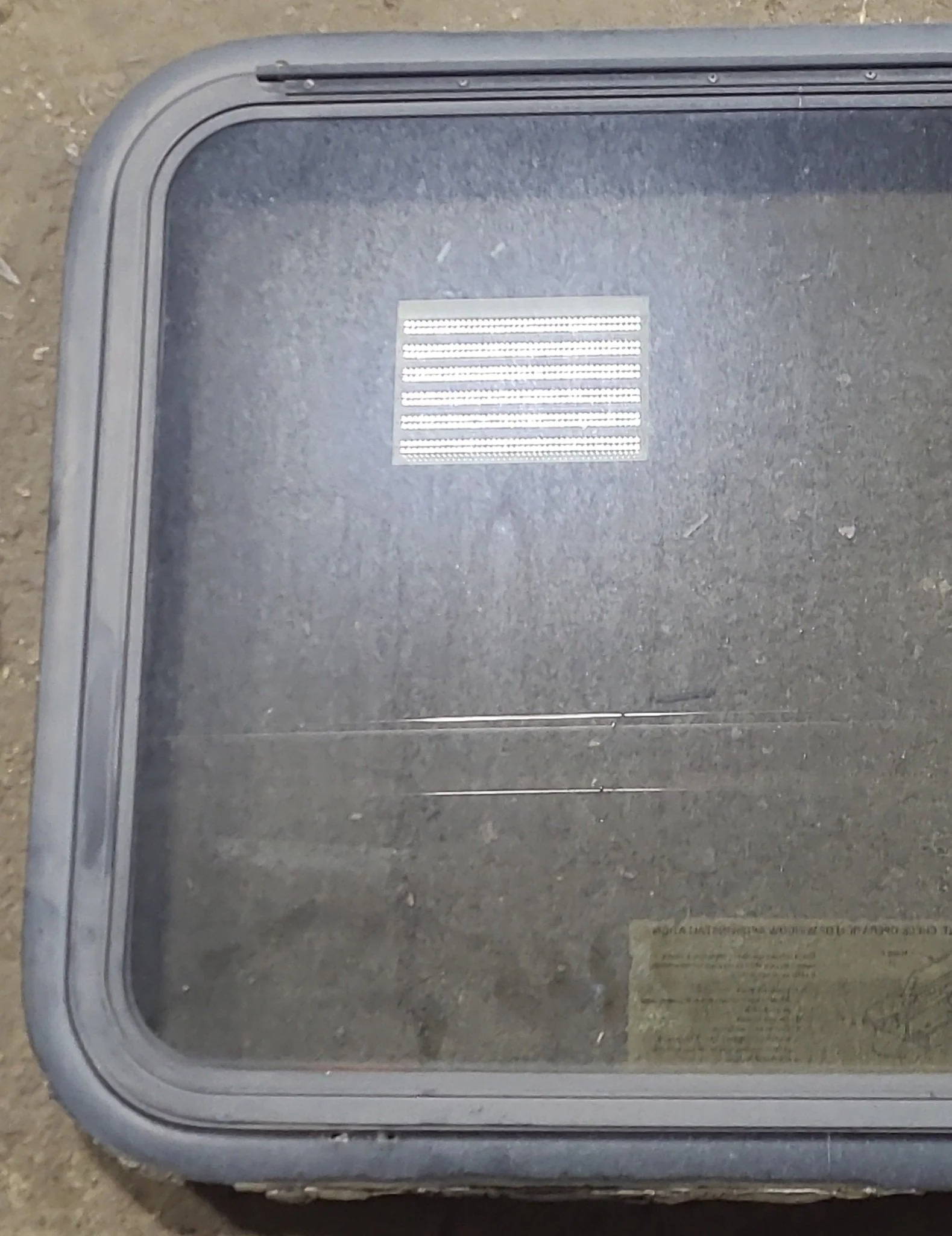 Used Black Radius Emergency Opening Window : 29 3/8" W x 22 1/2" H x 1 7/8" D - Image 3
