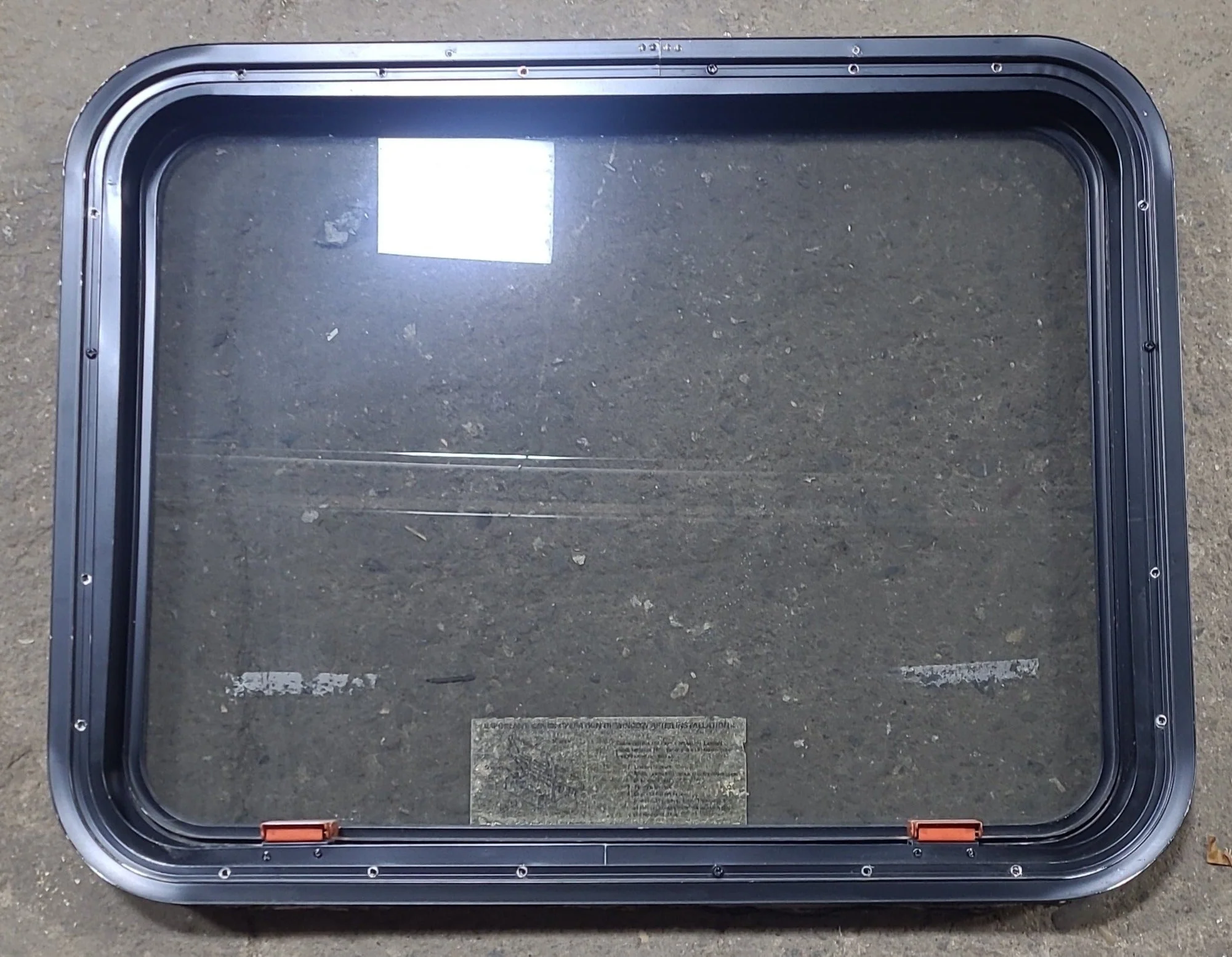 Used Black Radius Emergency Opening Window : 29 3/8" W x 22 1/2" H x 1 7/8" D - Image 4