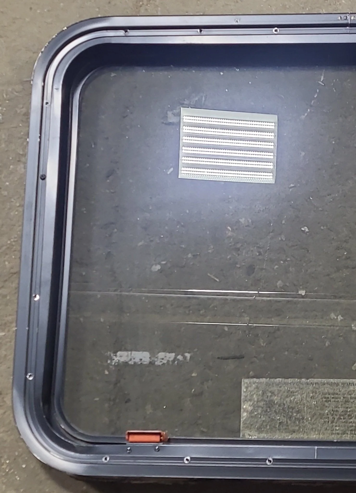 Used Black Radius Emergency Opening Window : 29 3/8" W x 22 1/2" H x 1 7/8" D - Image 6