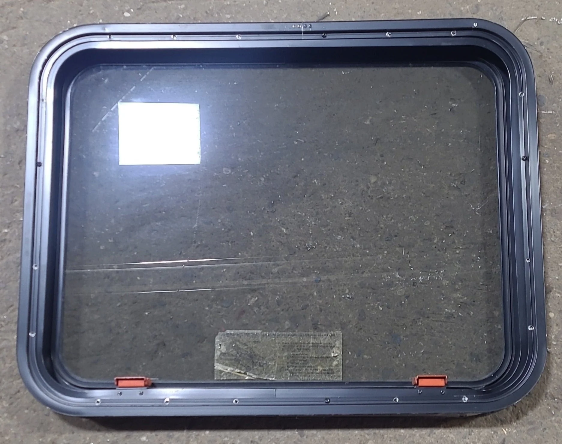 Used Black Radius Emergency Opening Window : 29 3/8" W x 22 1/2" H x 1 7/8" D - Image 4