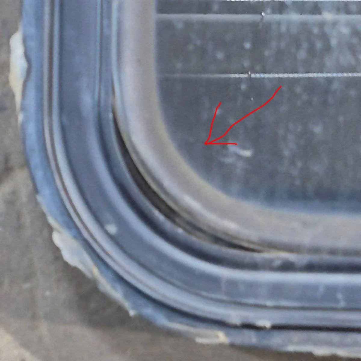 Used Black Radius Emergency Opening Window : 29" X 21.25" X 1.875" - Image 2