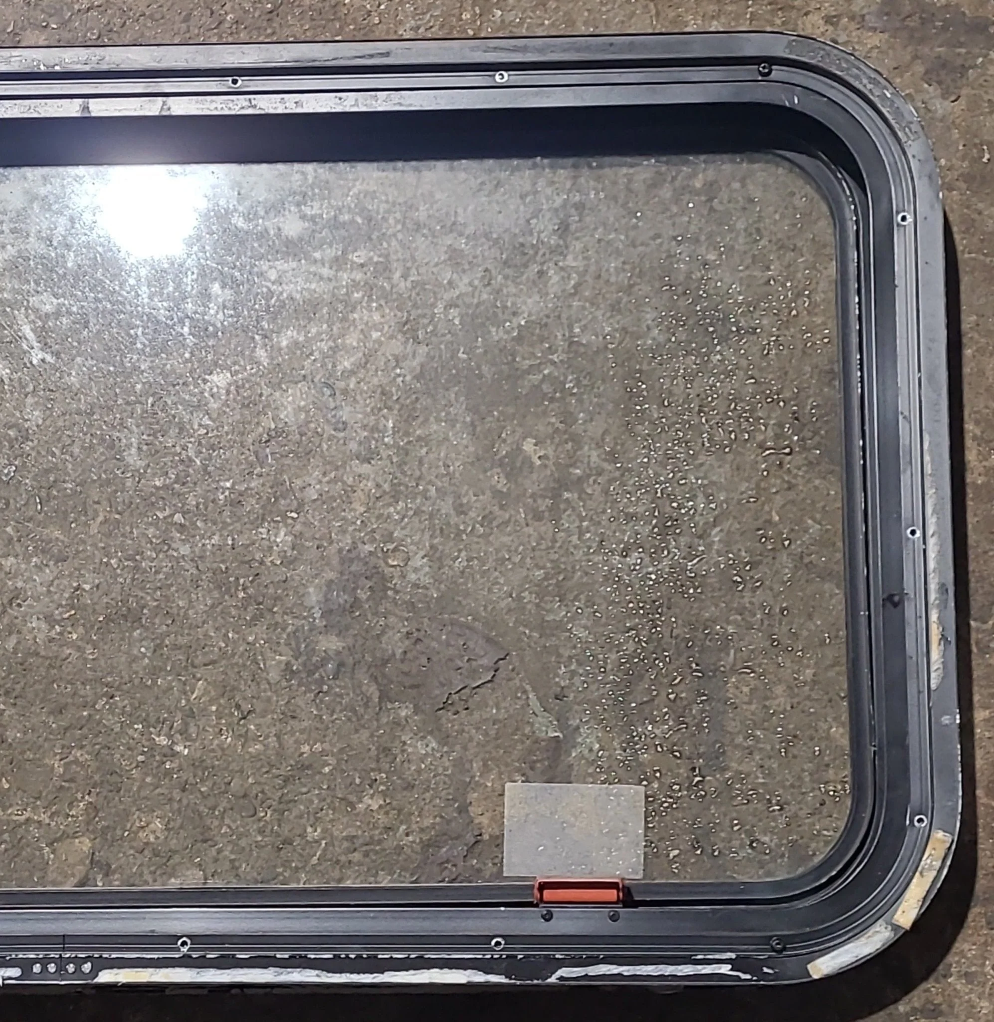 Used Black Radius Emergency Opening Window : 35 1/2" W x 18 3/4" H x 1 3/4" D - Image 5