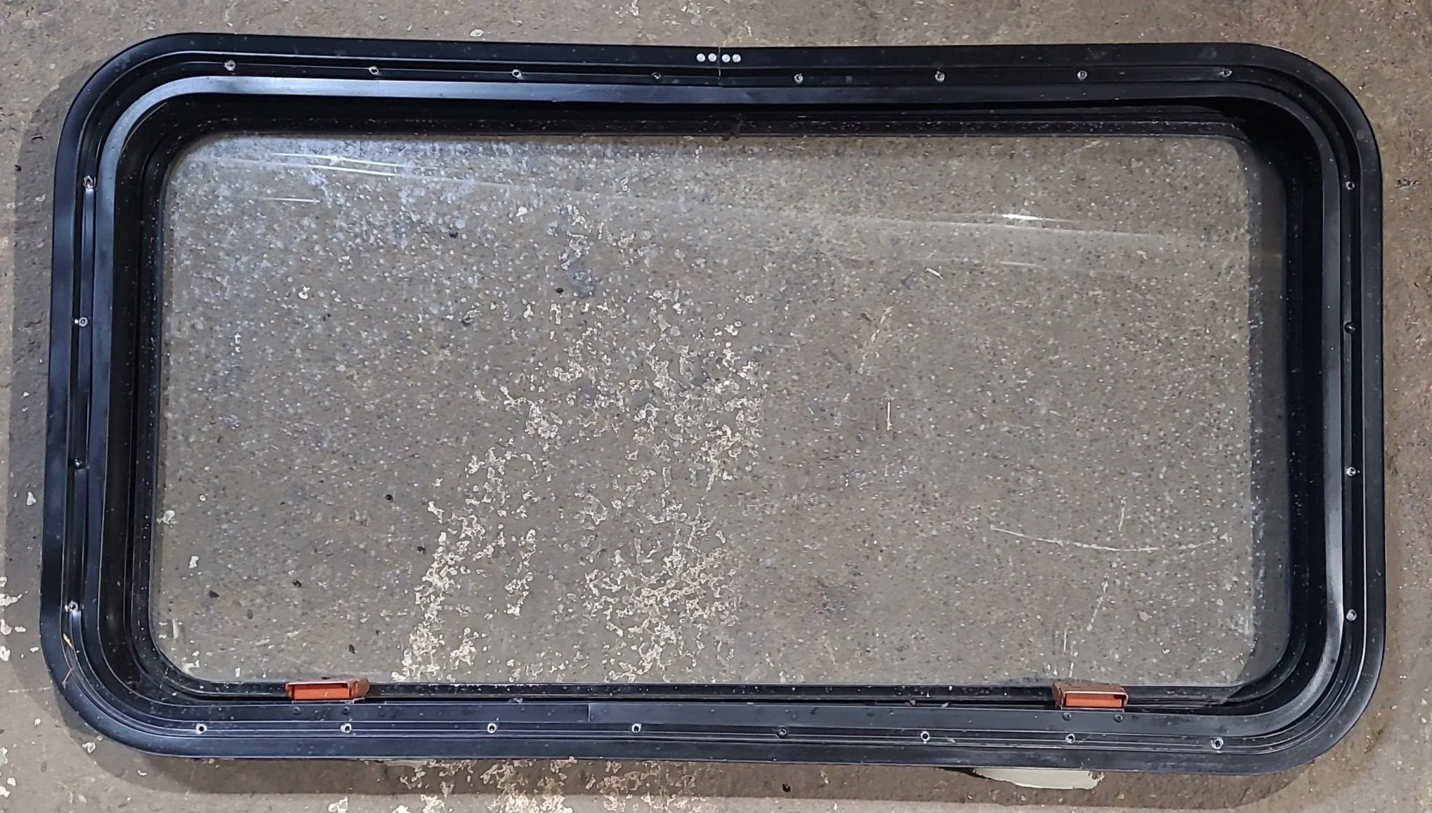 Used Black Radius Emergency Opening Window : 35 1/2" W x 181/2" H x 1 7/8" D - Image 4