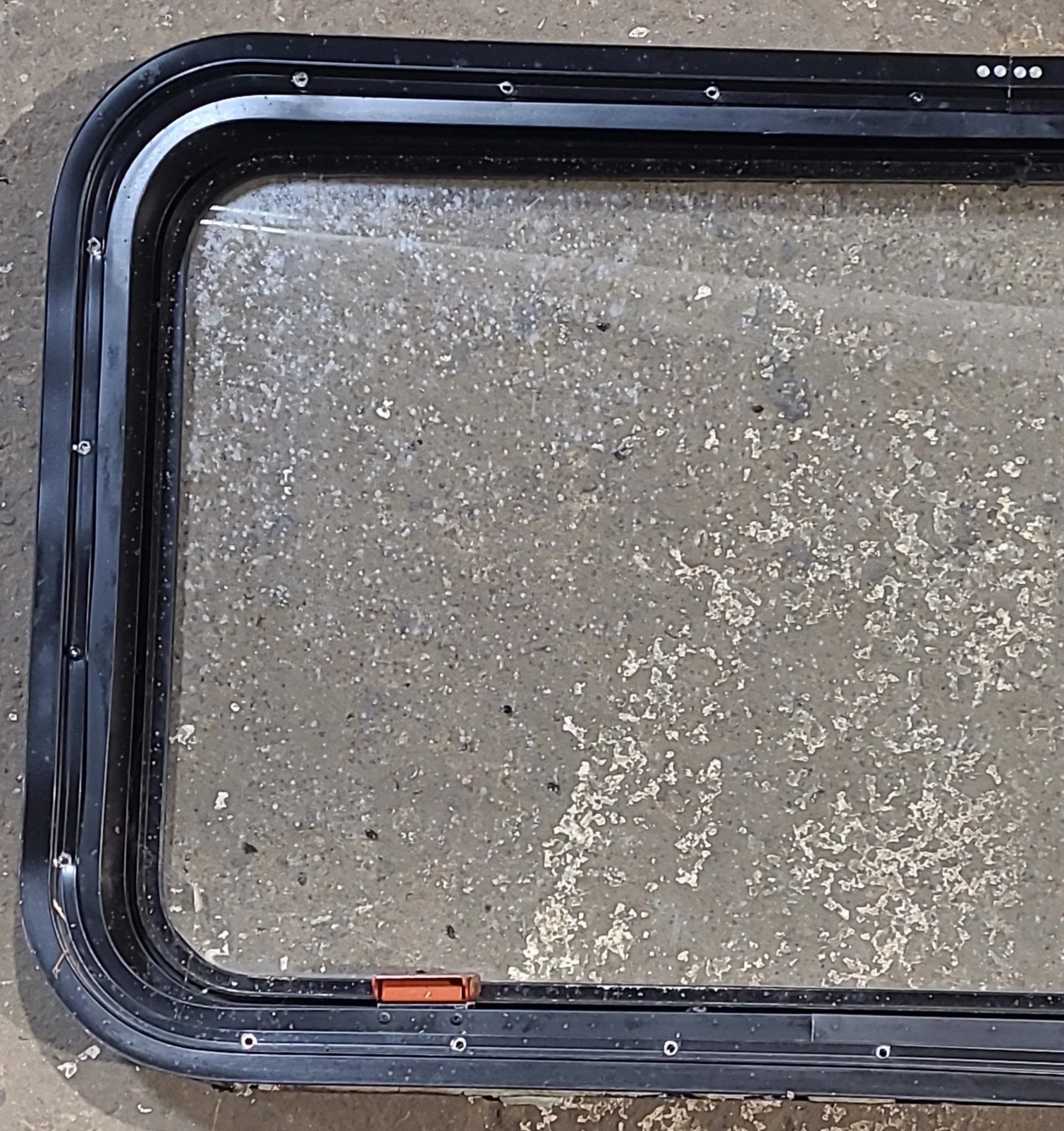 Used Black Radius Emergency Opening Window : 35 1/2" W x 181/2" H x 1 7/8" D - Image 5