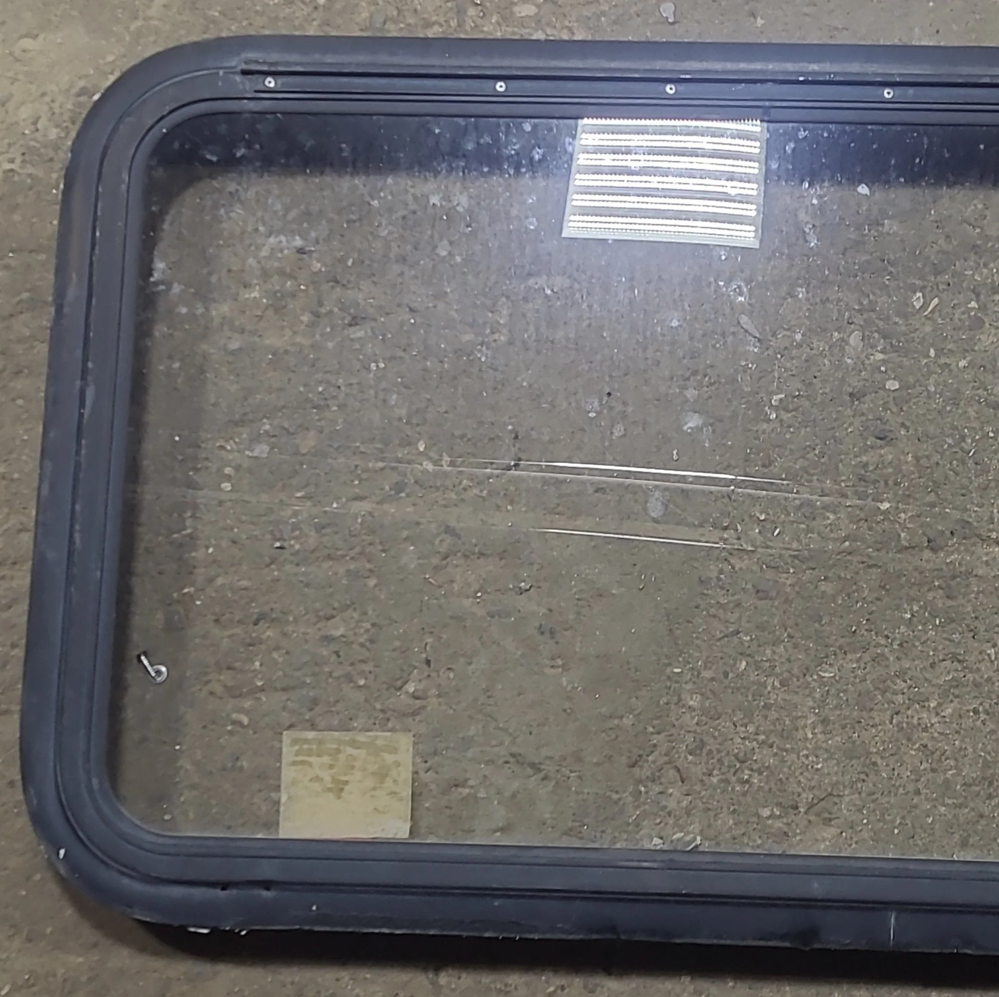 Used Black Radius Emergency Opening Window : 35 1/4" W x 21 1/2" H x 1 7/8" D - Image 2