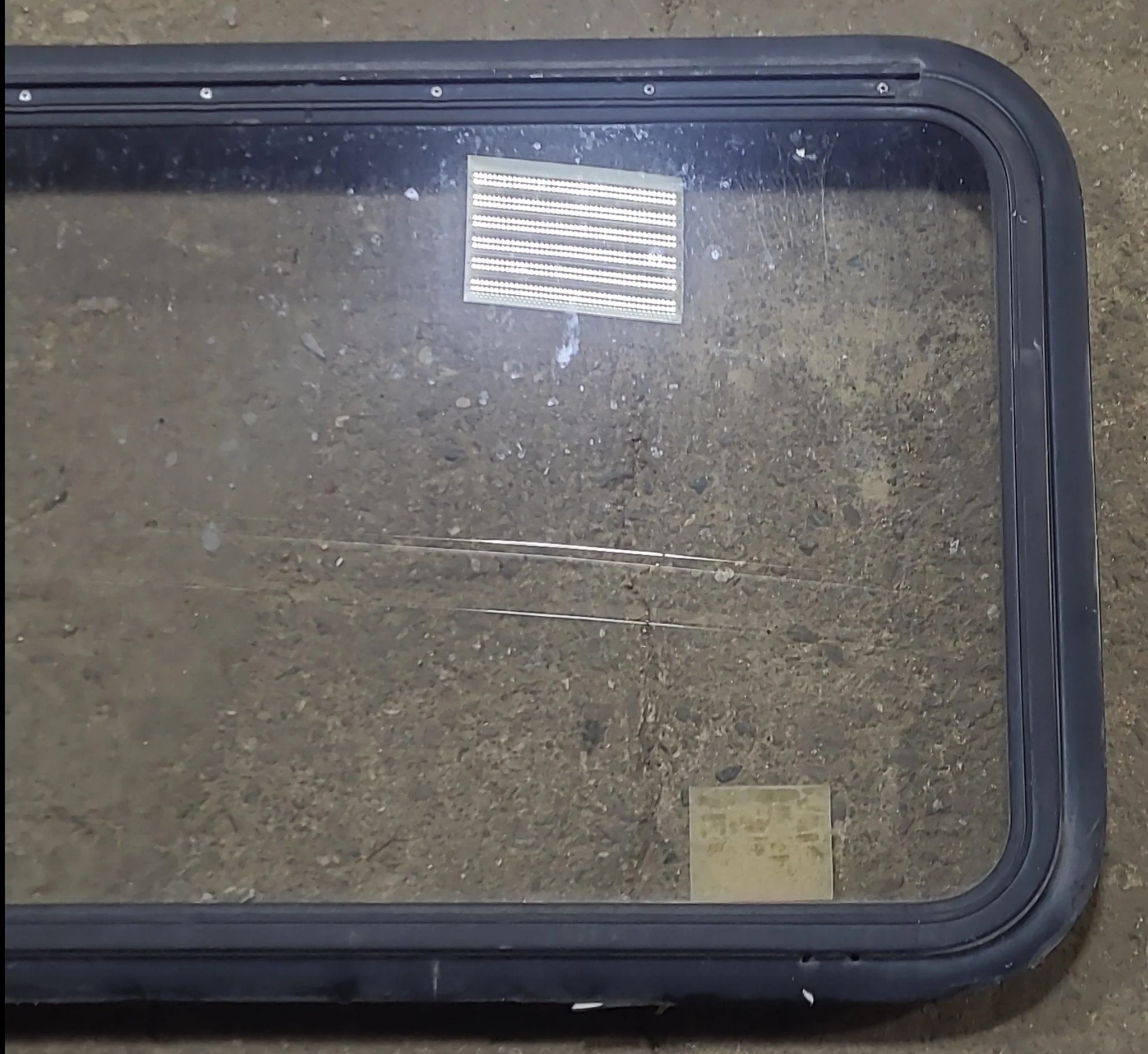 Used Black Radius Emergency Opening Window : 35 1/4" W x 21 1/2" H x 1 7/8" D - Image 3