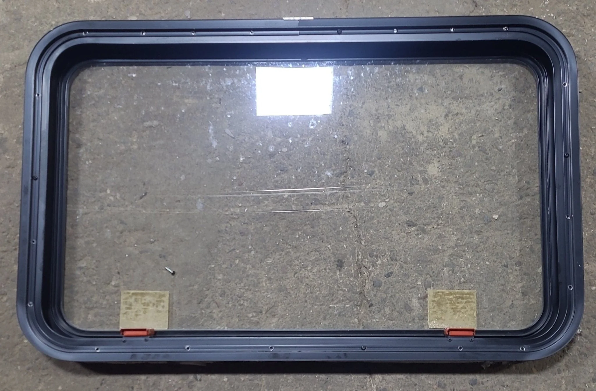 Used Black Radius Emergency Opening Window : 35 1/4" W x 21 1/2" H x 1 7/8" D - Image 4
