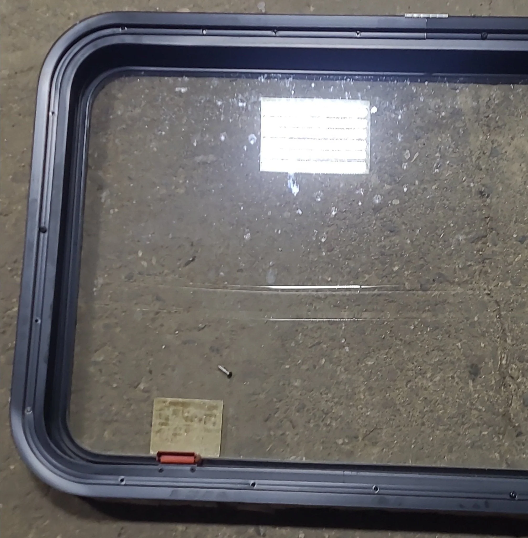 Used Black Radius Emergency Opening Window : 35 1/4" W x 21 1/2" H x 1 7/8" D - Image 6