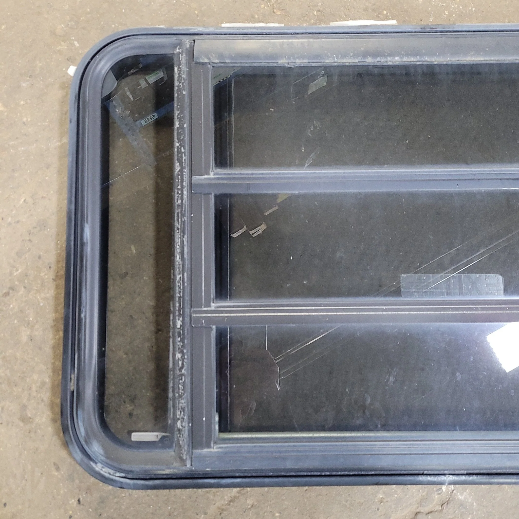 Used Black Radius Emergency Opening Window : 35 1/4" W X 21 1/2" H X 1 7/8" D - Image 2