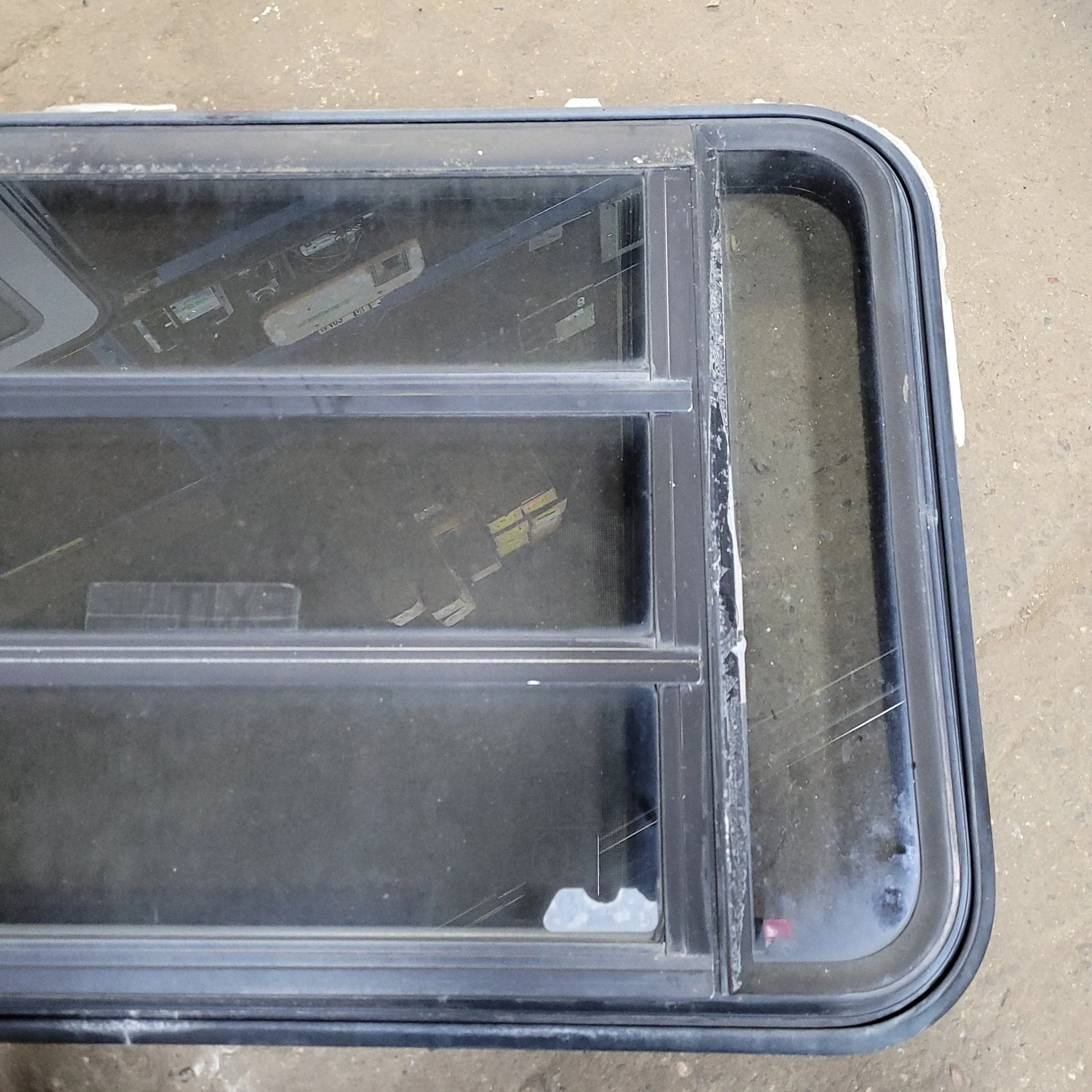 Used Black Radius Emergency Opening Window : 35 1/4" W X 21 1/2" H X 1 7/8" D - Image 3