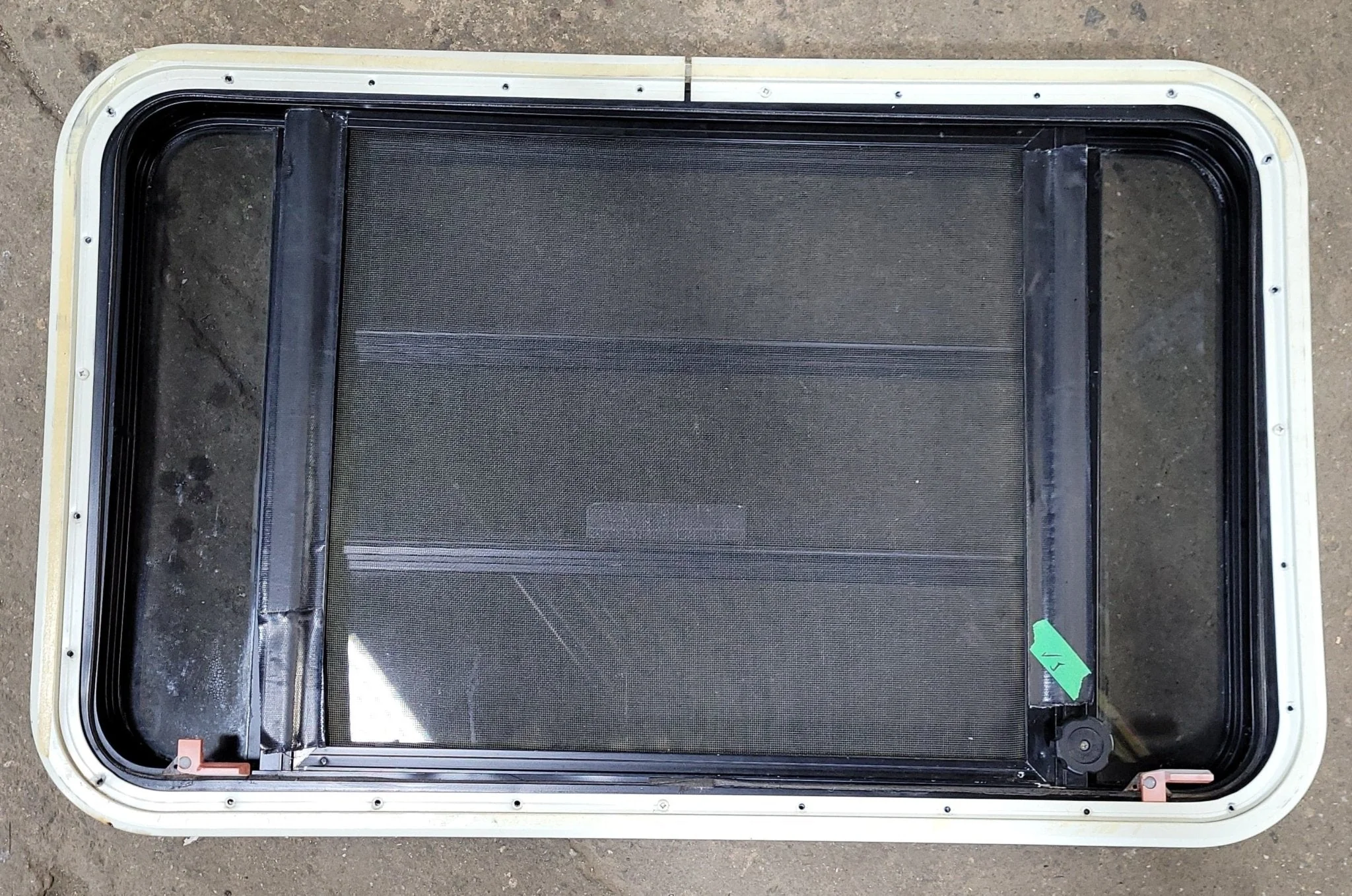 Used Black Radius Emergency Opening Window : 35 1/4" W X 21 1/2" H X 1 7/8" D - Image 4