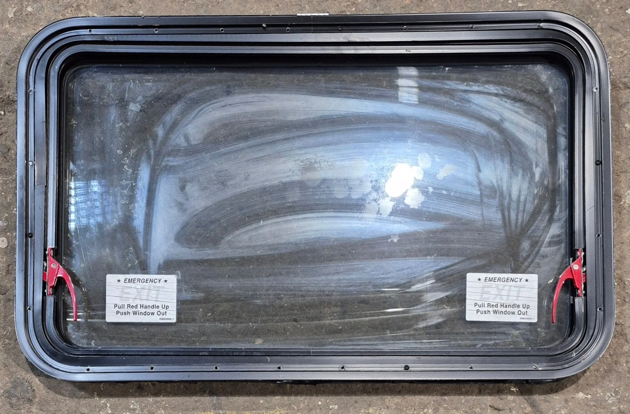 Used Black Radius Emergency Opening Window : 35 1/4" W x 21 1/4" H x 1 3/4" D - Image 5
