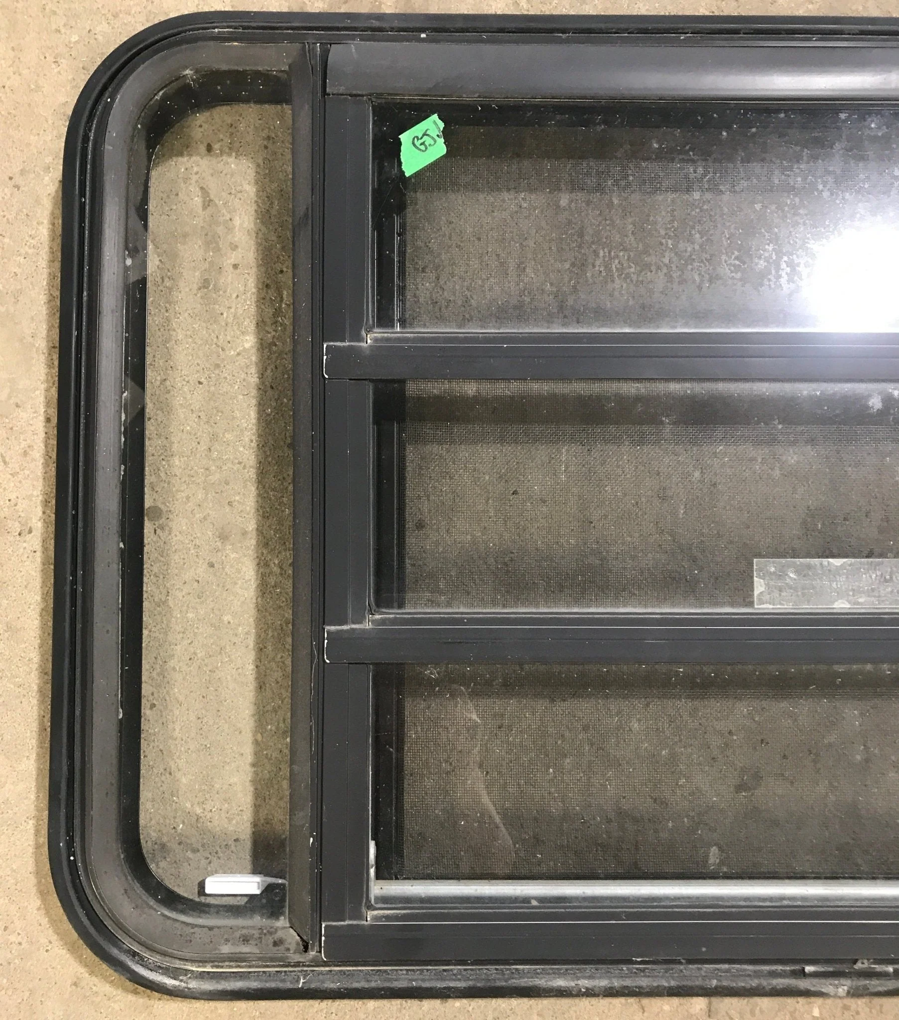 Used Black Radius Emergency Opening Window : 35 1/4" W x 21 1/4" H x 1 7/8" D - Image 2