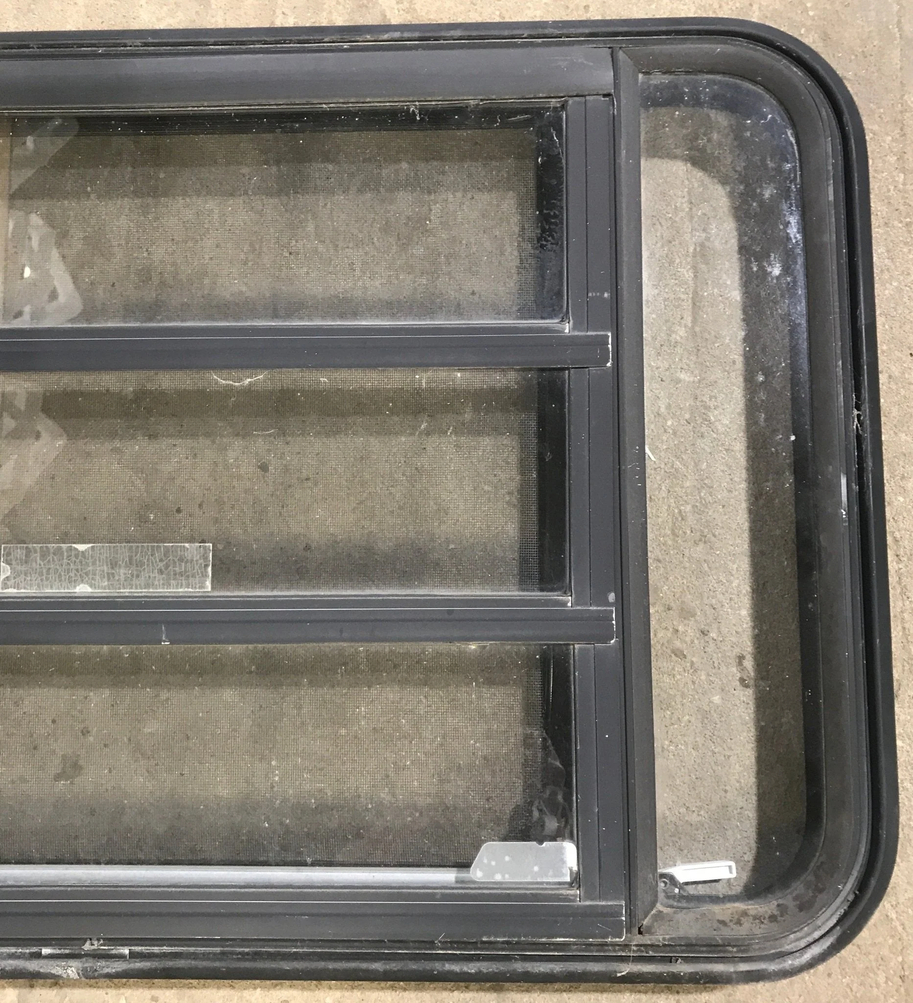 Used Black Radius Emergency Opening Window : 35 1/4" W x 21 1/4" H x 1 7/8" D - Image 3
