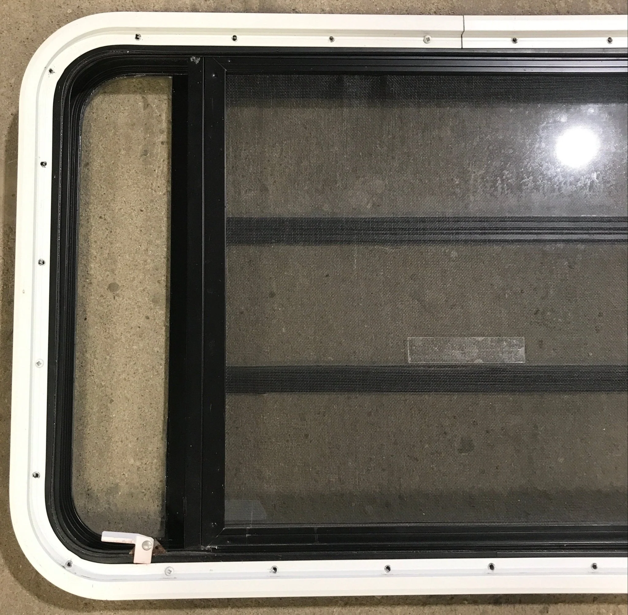 Used Black Radius Emergency Opening Window : 35 1/4" W x 21 1/4" H x 1 7/8" D - Image 5