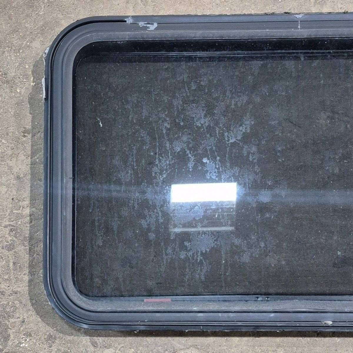 Used Black Radius Emergency Opening Window - 35 1/8" X 21 1/4" X 1 7/8" - Image 2