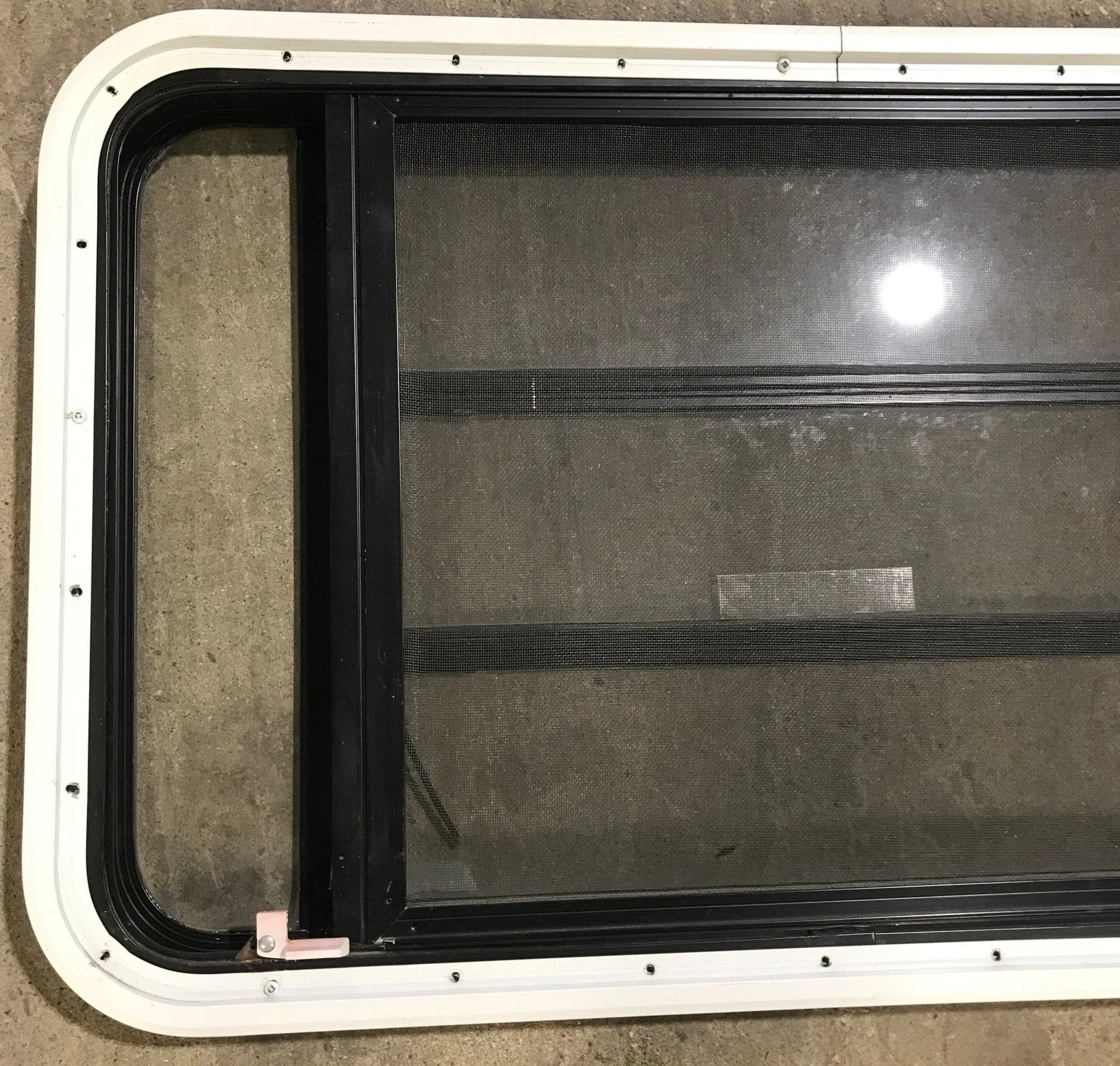 Used Black Radius Emergency Opening Window : 35" W x 21 1/4" H x 1 7/8" D - Image 5