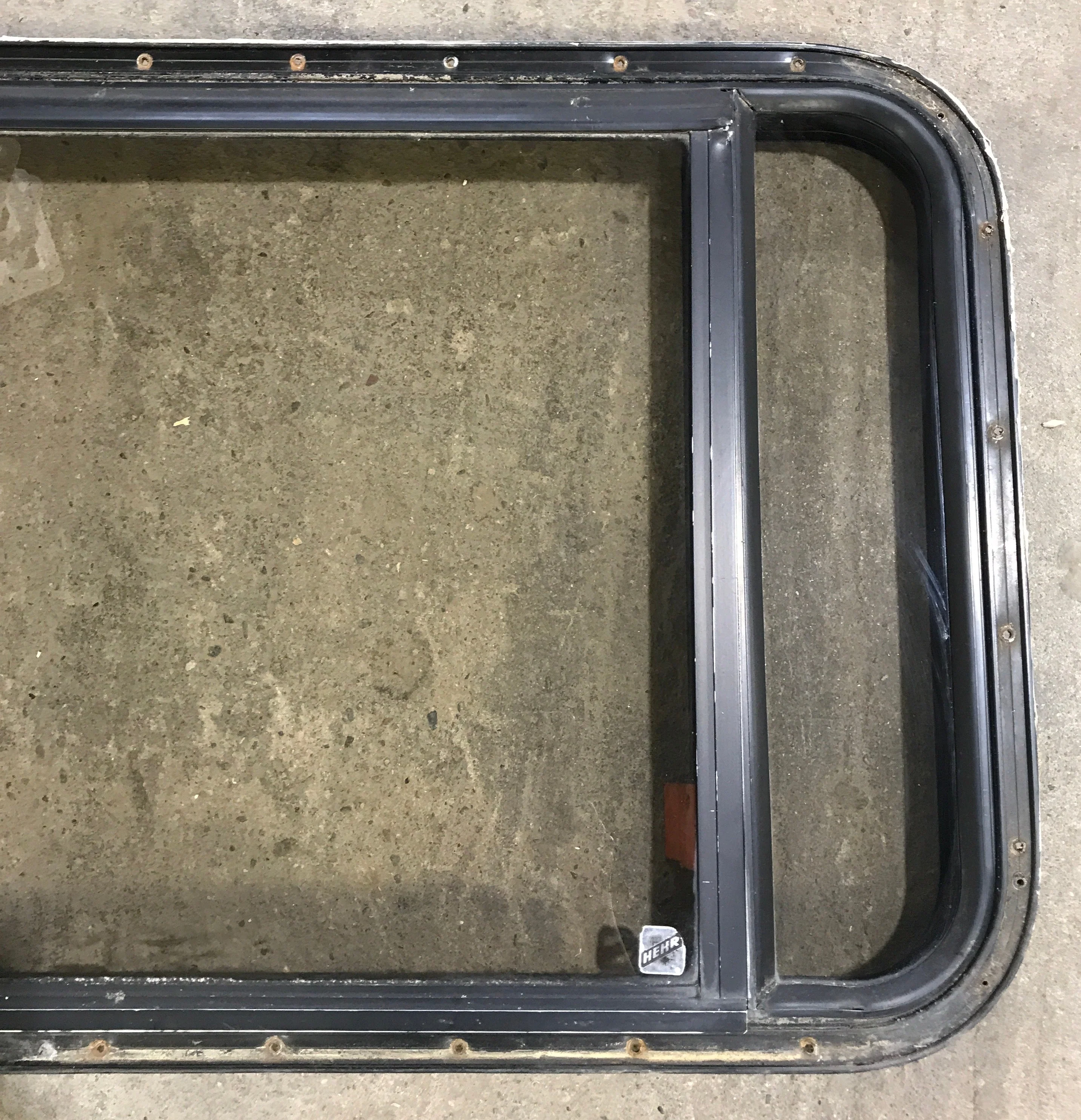 Used Black Radius Emergency Opening Window : 36 3/4" W x 23" H x 1 1/2" - Image 3