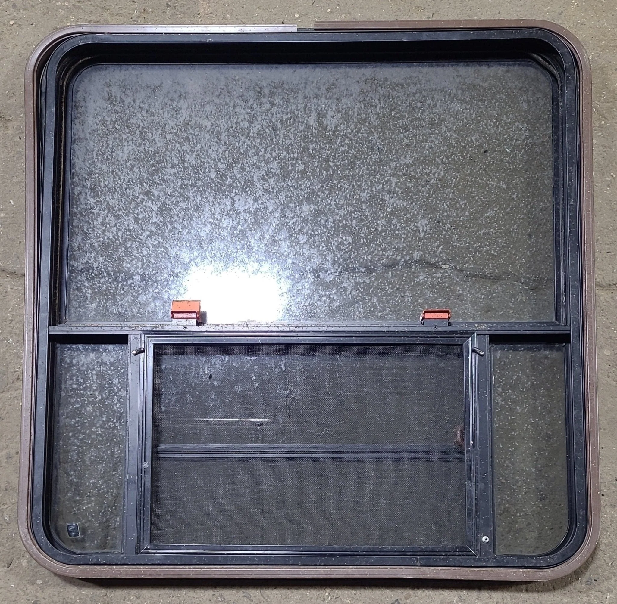 Used Black Radius Emergency Opening Window : 36 3/4" W x 37" H x 1 1/2" D - Image 5
