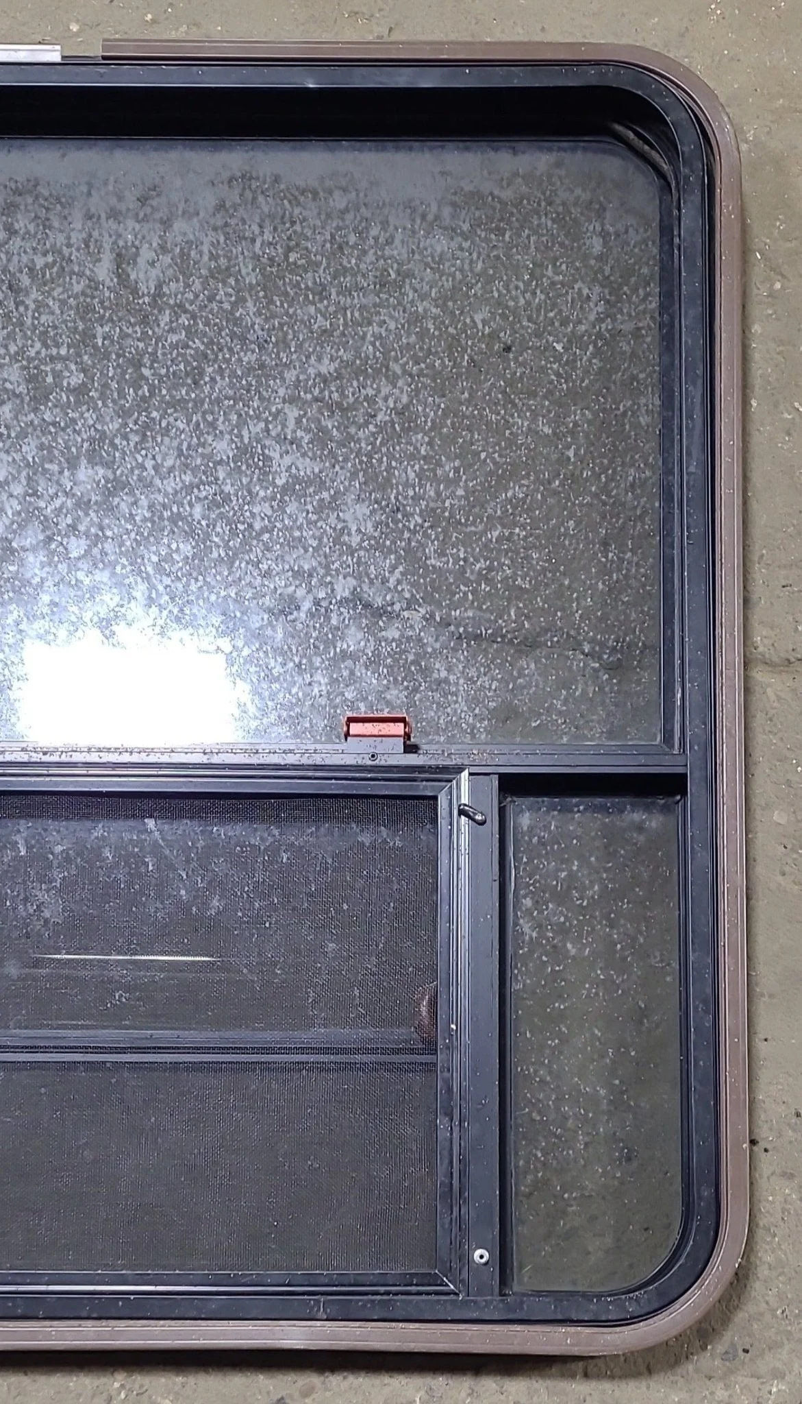 Used Black Radius Emergency Opening Window : 36 3/4" W x 37" H x 1 1/2" D - Image 7