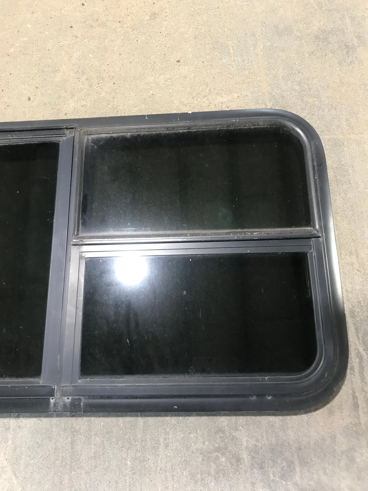 Used Black Radius Emergency Opening Window : 41 1/2" W x 21 1/2" H x 1 7/8" - Image 3