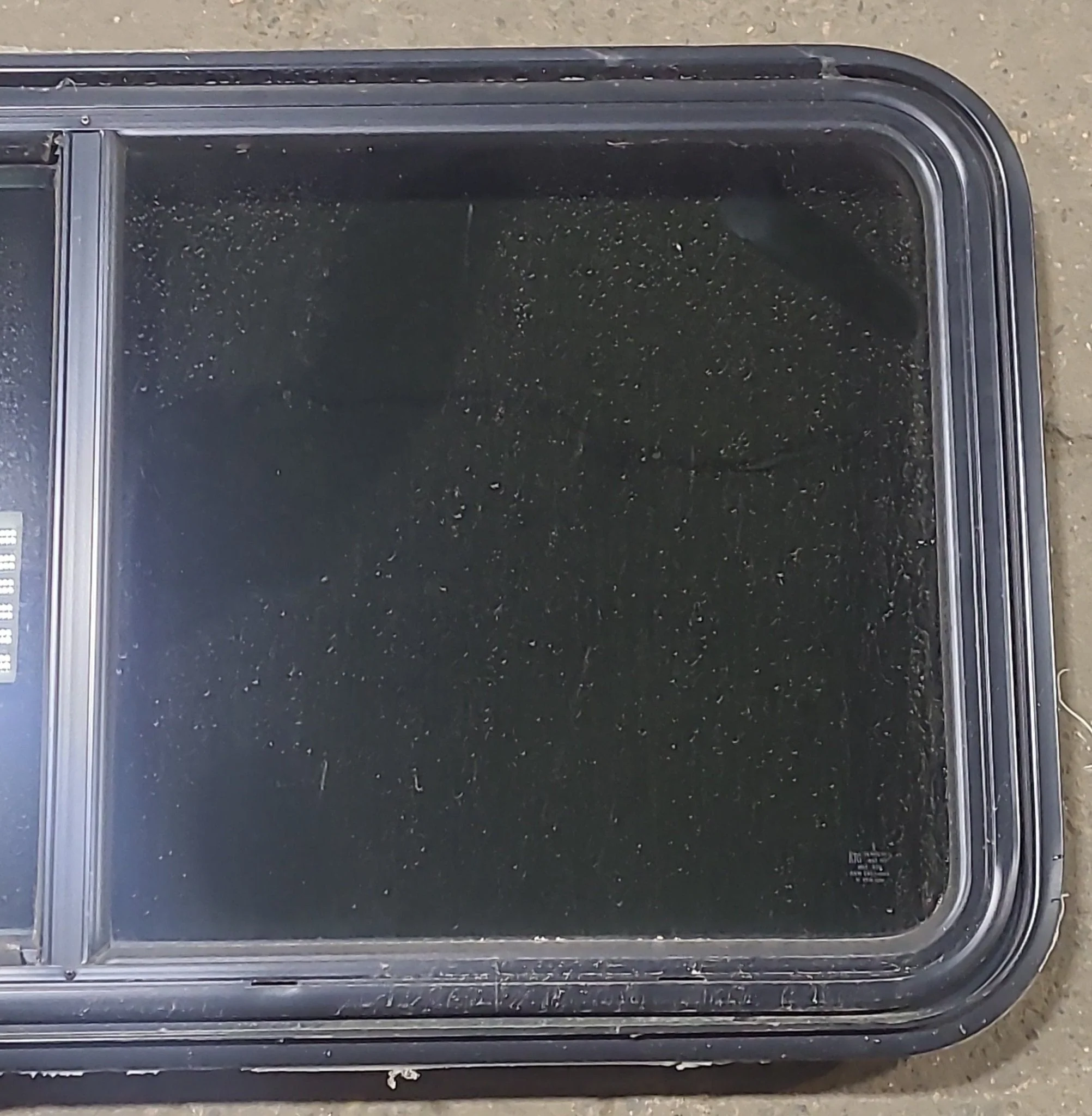 Used Black Radius Emergency Opening Window : 41 1/2" W x 21 1/2" H x 1 7/8" D - Image 2