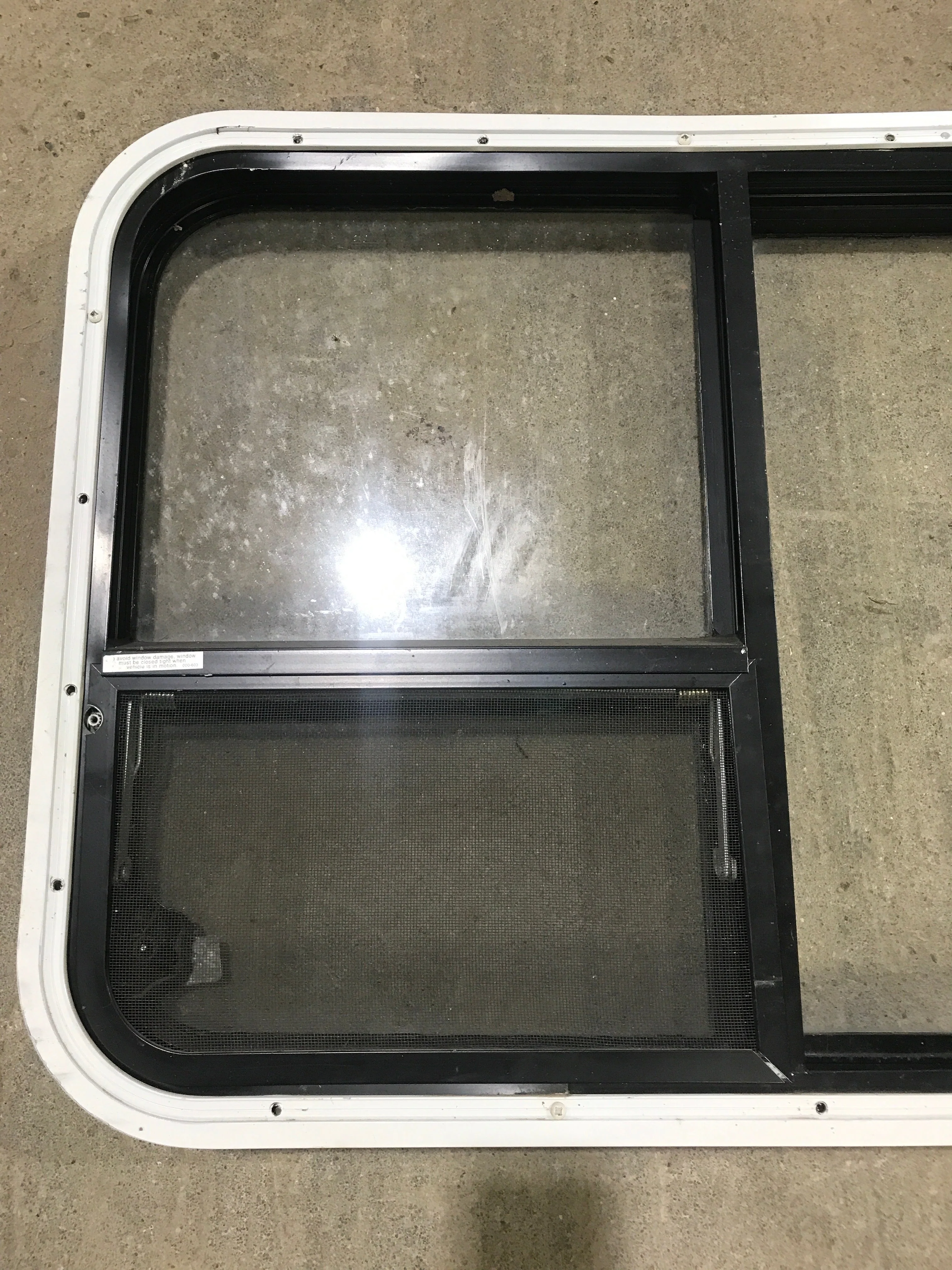Used Black Radius Emergency Opening Window : 41 1/2" W X 21 1/2" H X 2" D - Image 6