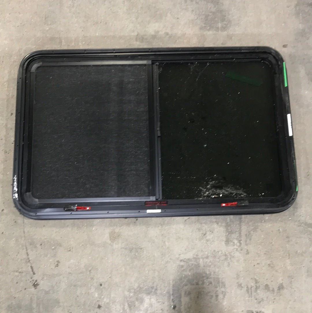 Used Black Radius Emergency Opening Window : 41 1/2" W x 26" H x 1" D - Image 2
