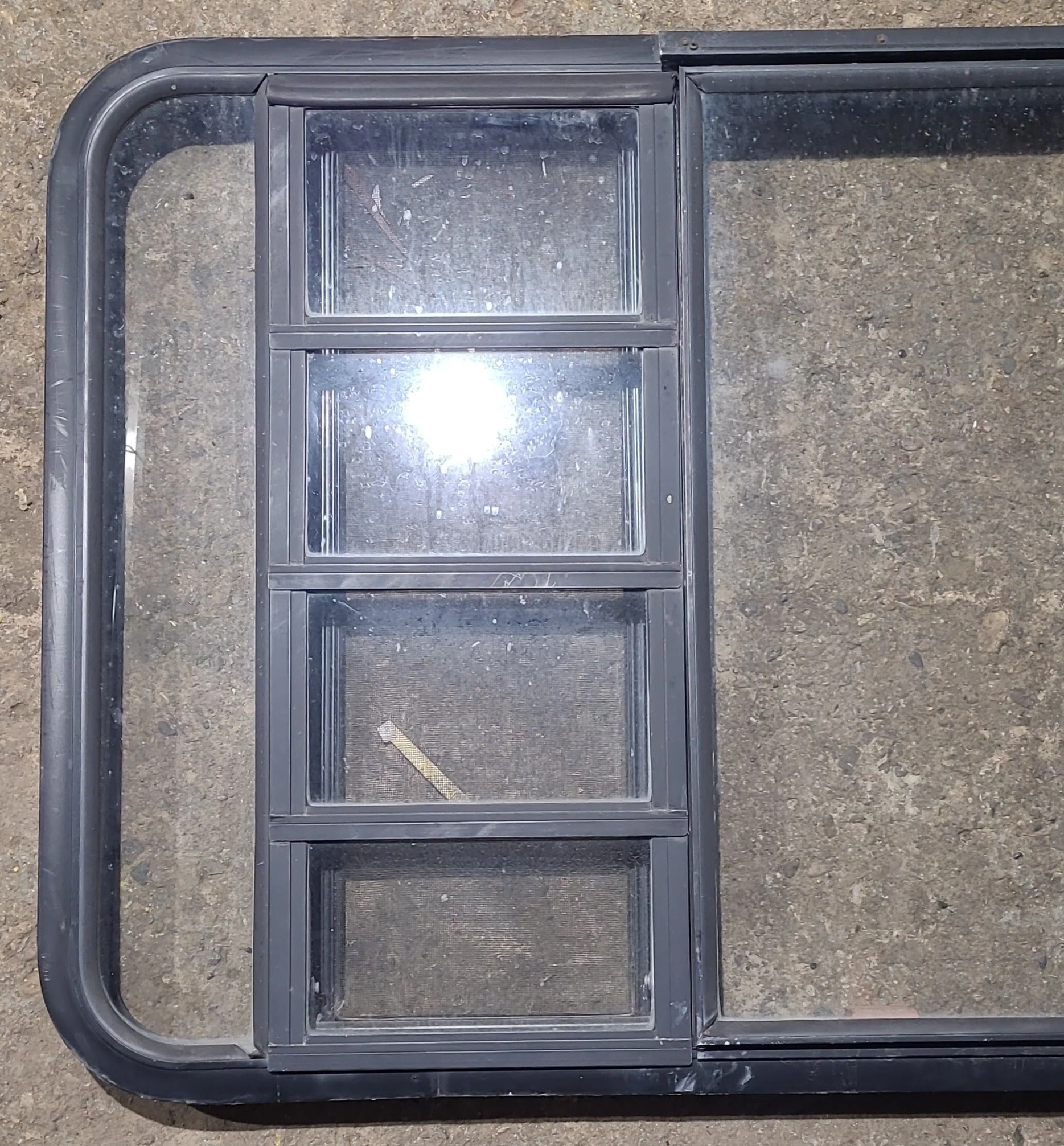 Used Black Radius Emergency Opening Window : 41 1/2" W x 28 3/4" H x 1 1/8" D - Image 3