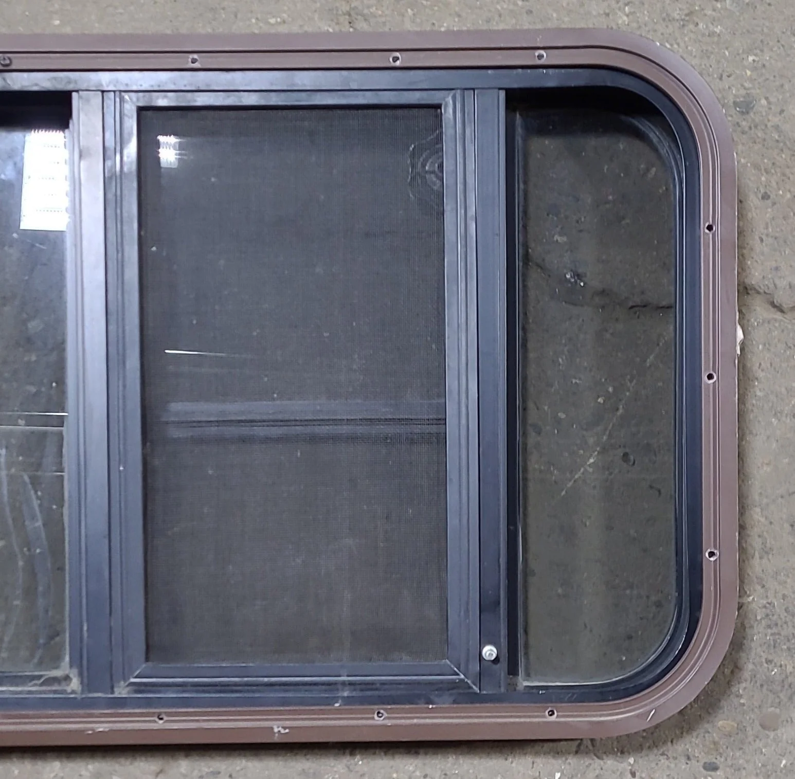 Used Black Radius Emergency Opening Window : 41 1/2 X 17 3/4 X 1 3/4" D - Image 6
