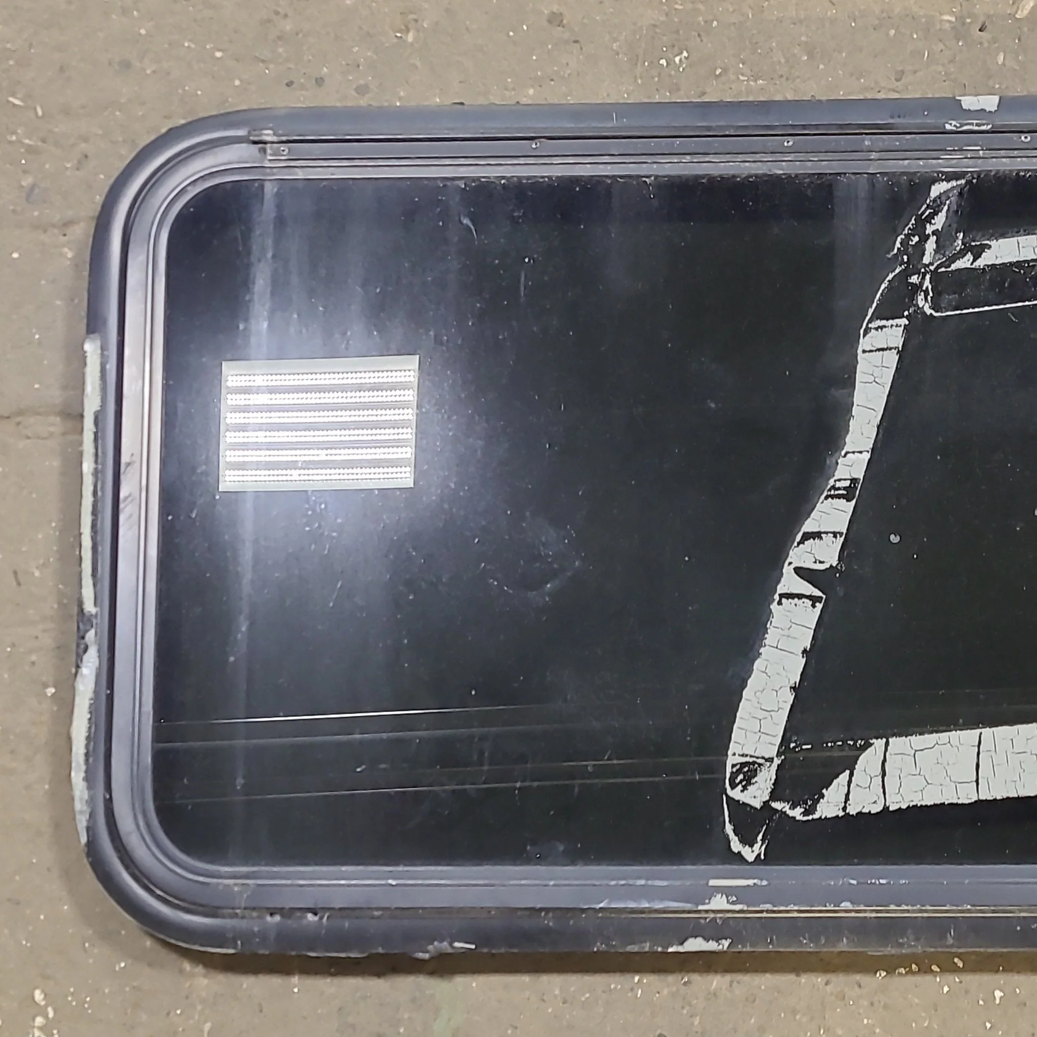 Used Black Radius Emergency Opening Window : 41 3/8" W X 21 1/4" H X 2" D - Image 2