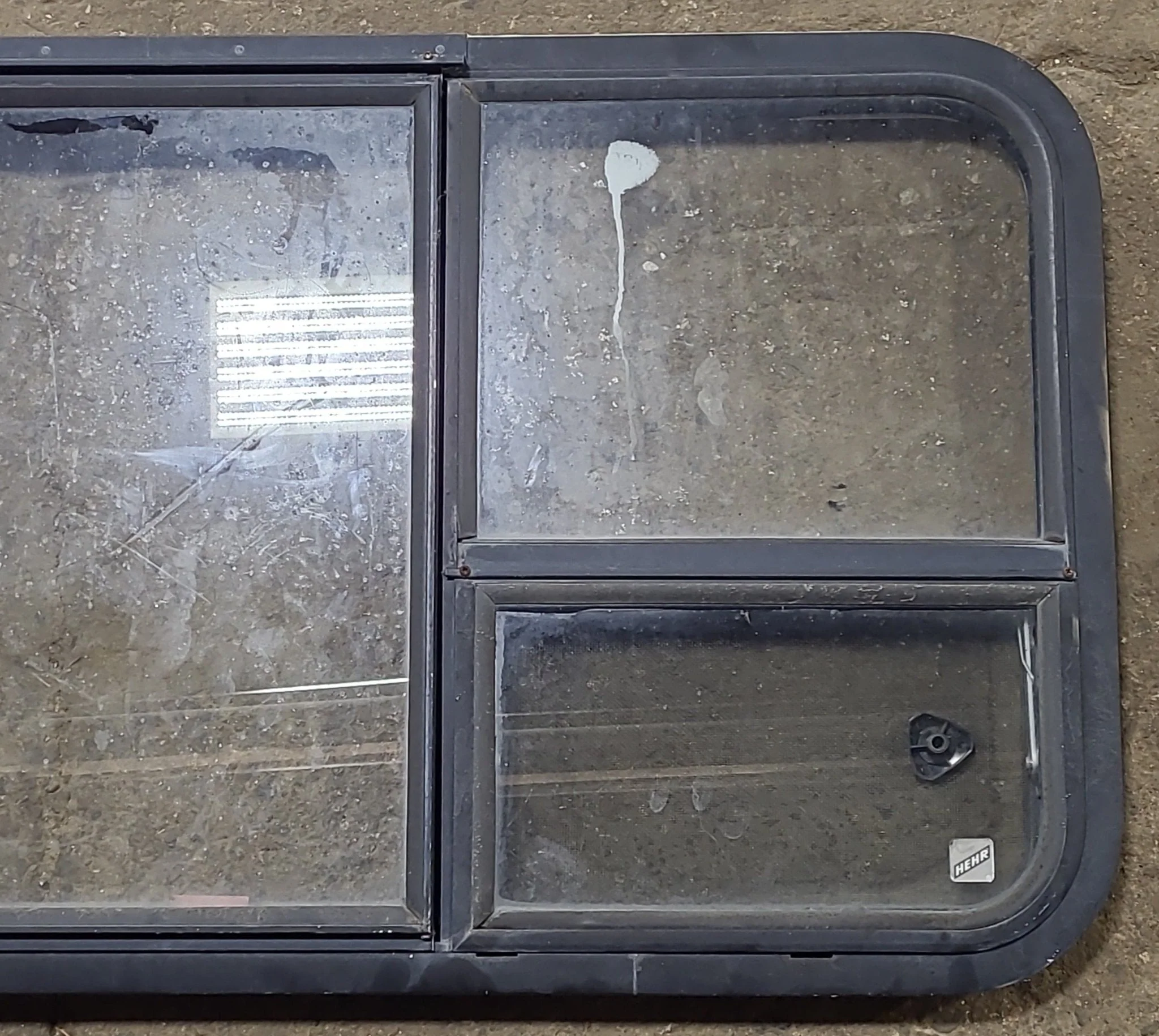 Used Black Radius Emergency Opening Window : 41 3/8" W x 21 5/8" H x 1 7/8" D - Image 2