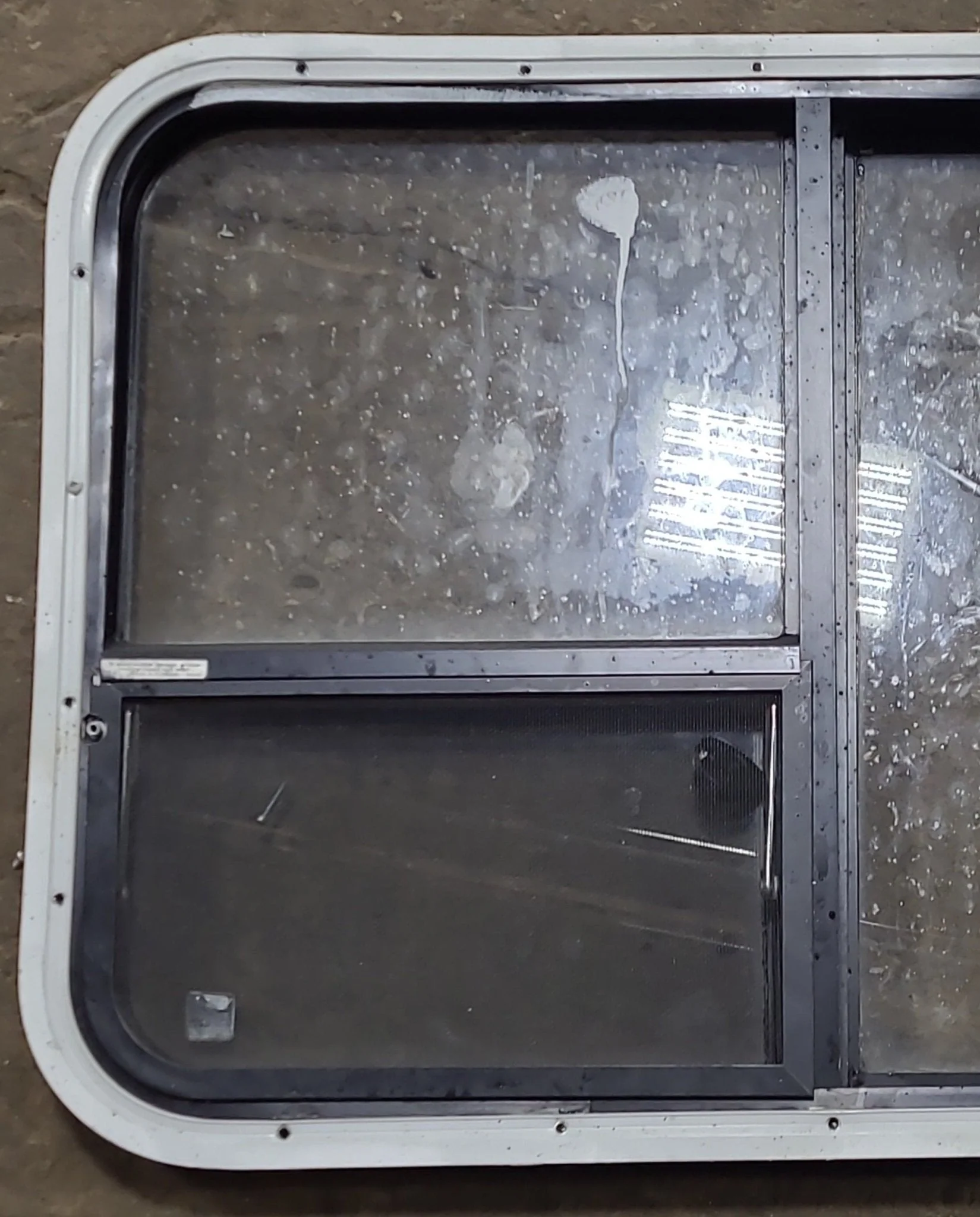 Used Black Radius Emergency Opening Window : 41 3/8" W x 21 5/8" H x 1 7/8" D - Image 6