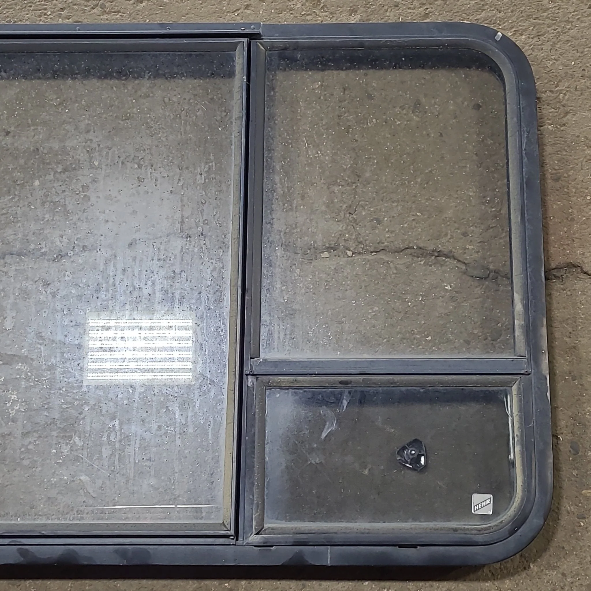 Used Black Radius Emergency Opening Window : 41 3/8" W x 28 5/8" H x 1 7/8" D - Image 3