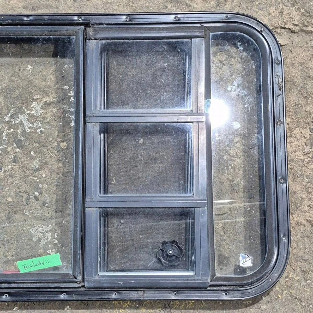 Used Black Radius Emergency Opening Window - 41.625 X 21.875 X 1.375 - Image 3