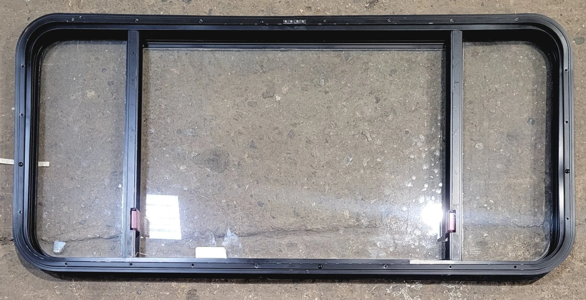 Used Black Radius Emergency Opening Window : 47 1/2" W x 21 1/2" H x 1 3/4" - Image 5