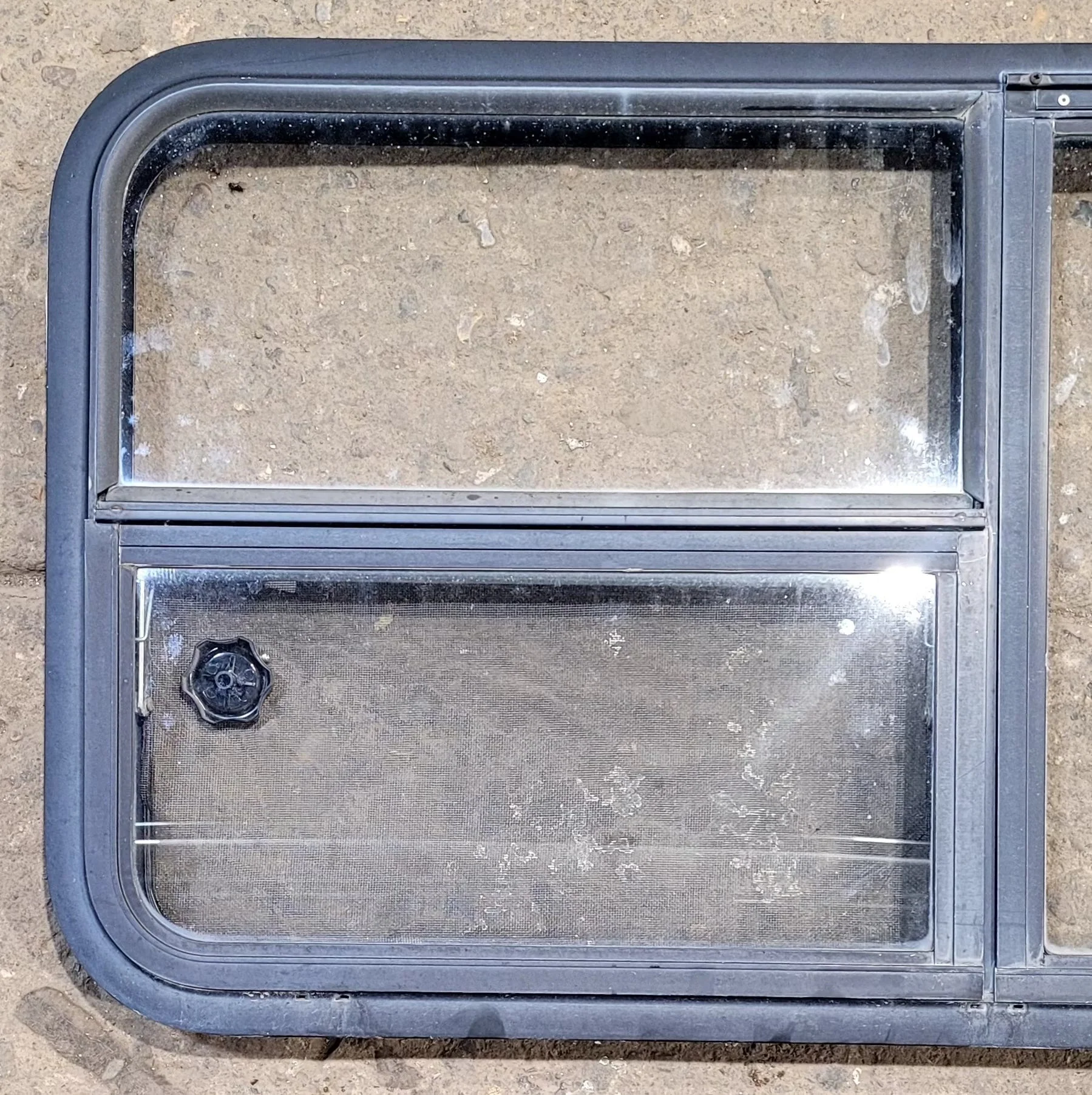 Used Black Radius Emergency Opening Window : 47 1/2" W x 21 1/4" H x 1 3/4" D - Image 3