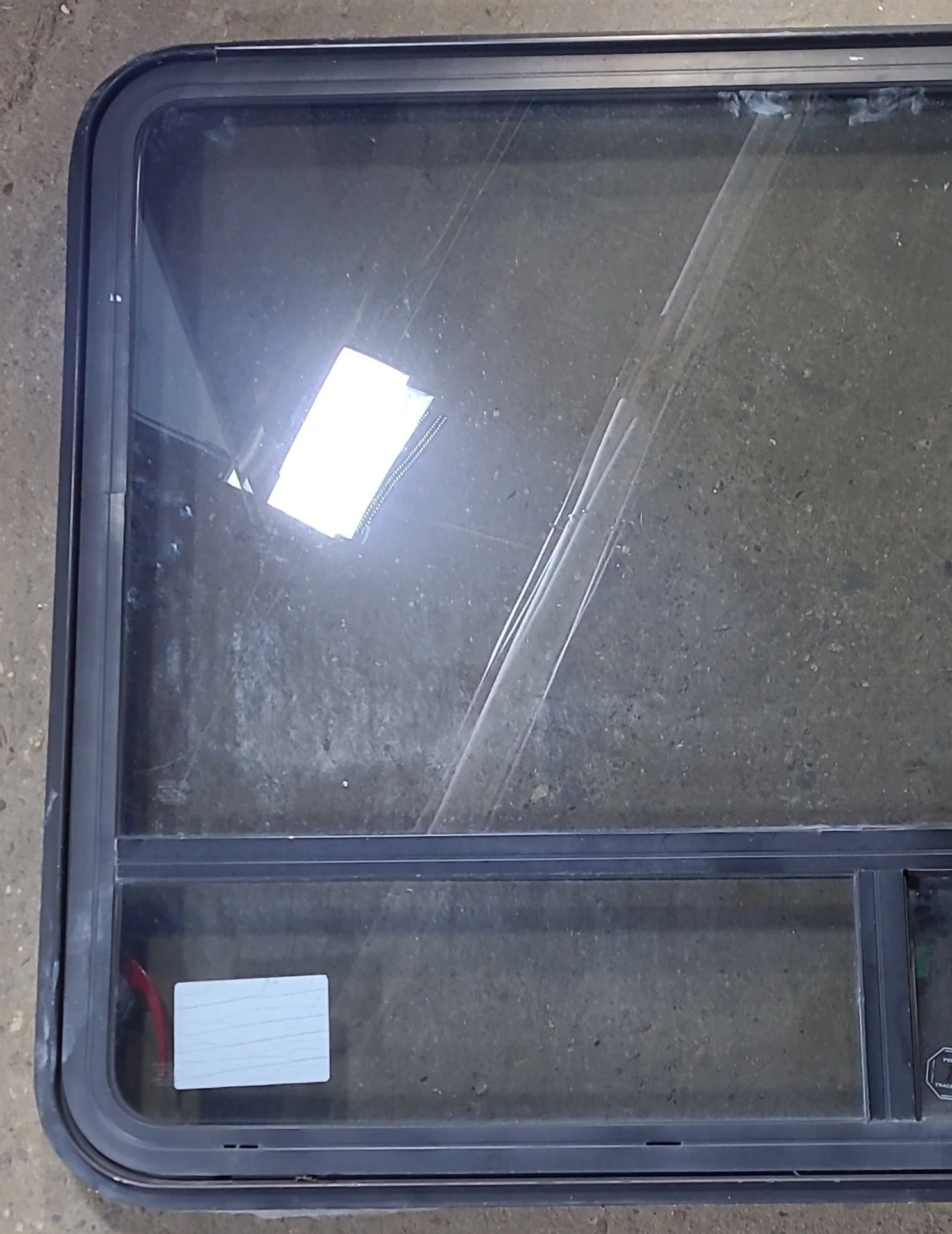 Used Black Radius Emergency Opening Window : 47 1/2" W x 35 1/4" H x 1 3/4" D - Image 2