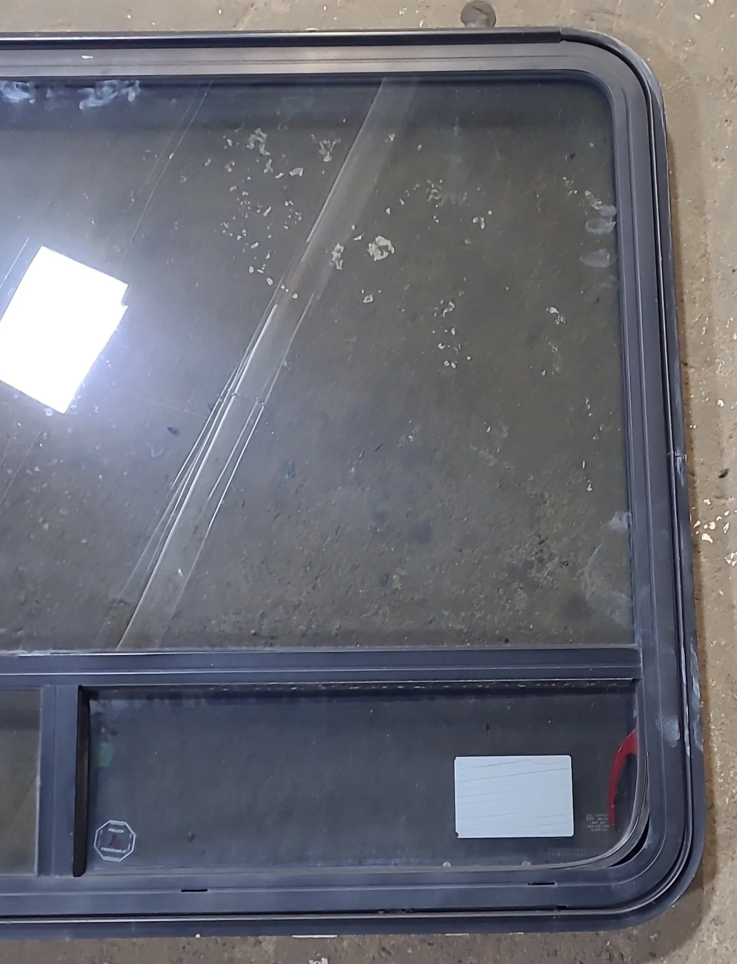 Used Black Radius Emergency Opening Window : 47 1/2" W x 35 1/4" H x 1 3/4" D - Image 3
