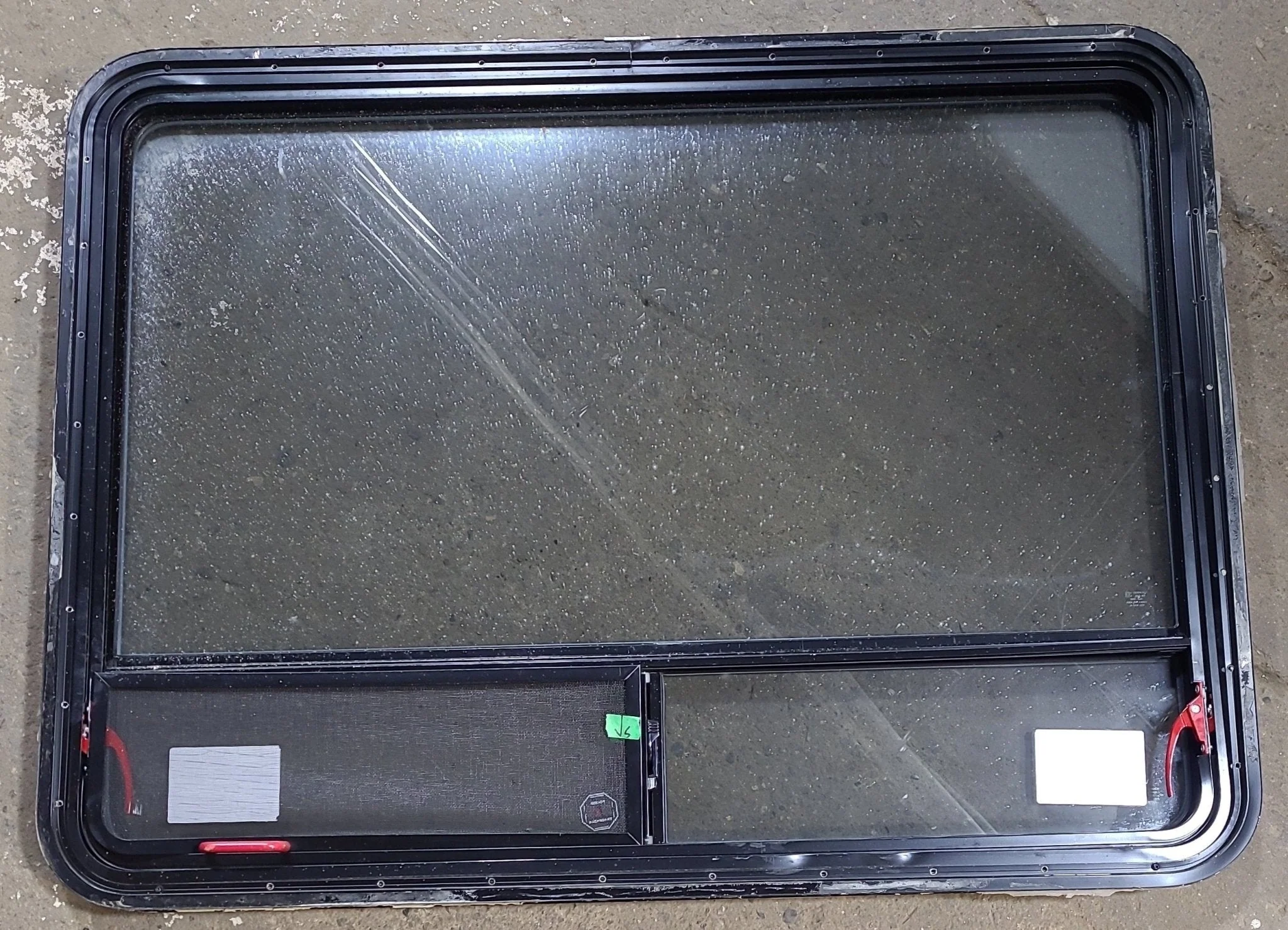 Used Black Radius Emergency Opening Window : 47 1/2" W x 35 1/4" H x 1 3/4" D - Image 6