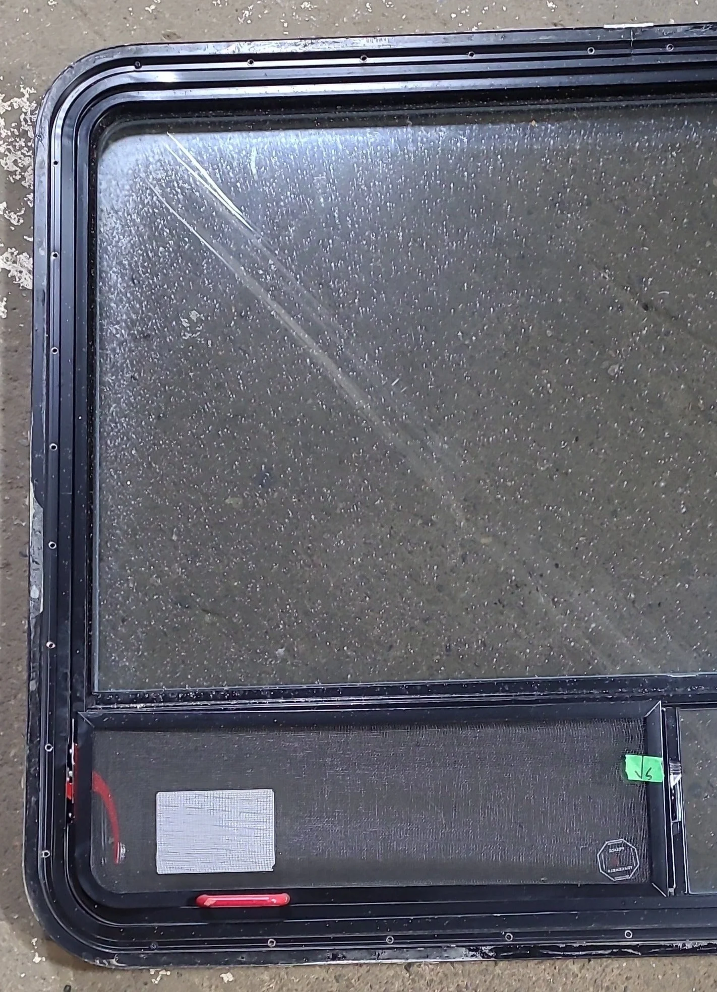 Used Black Radius Emergency Opening Window : 47 1/2" W x 35 1/4" H x 1 3/4" D - Image 7