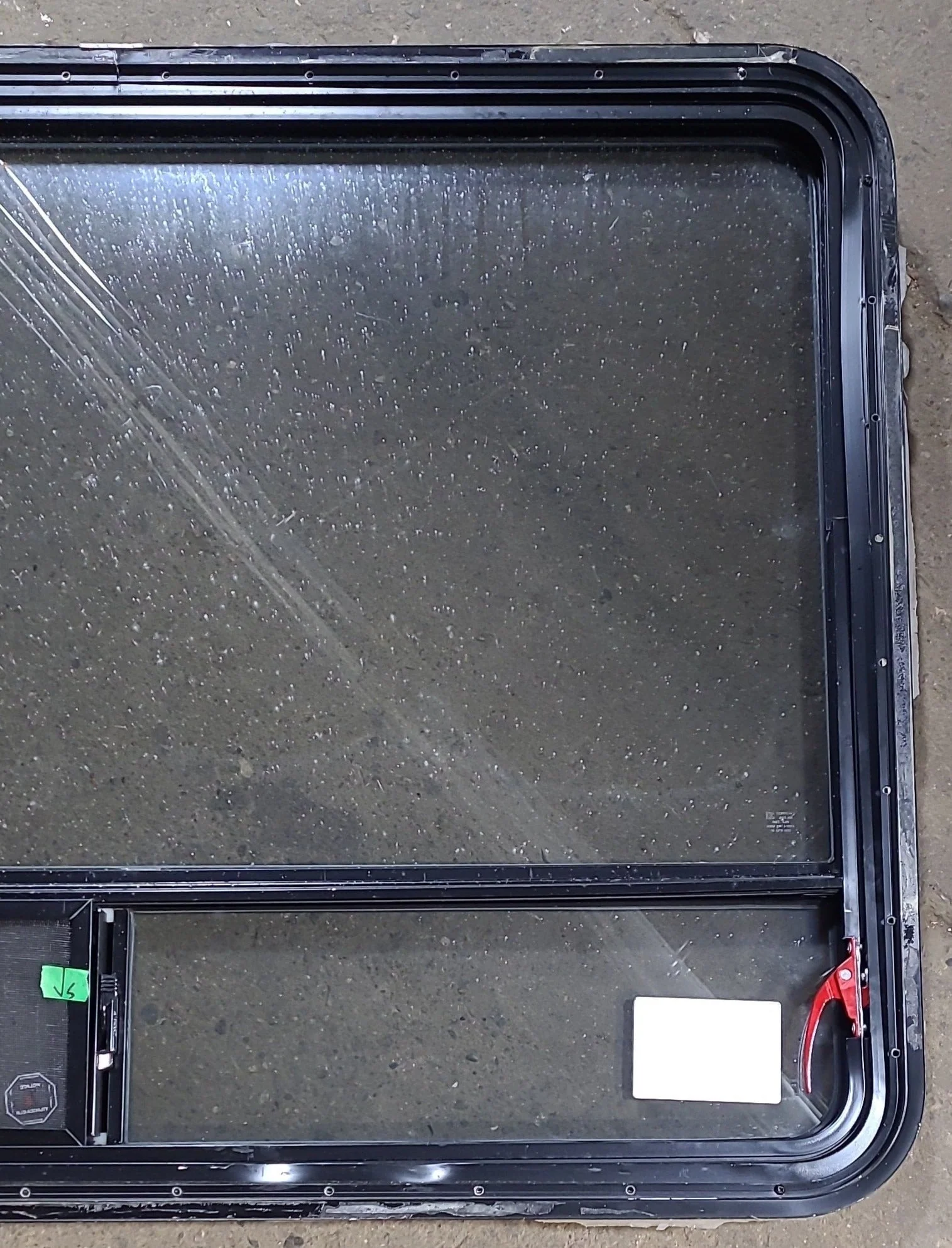 Used Black Radius Emergency Opening Window : 47 1/2" W x 35 1/4" H x 1 3/4" D - Image 8
